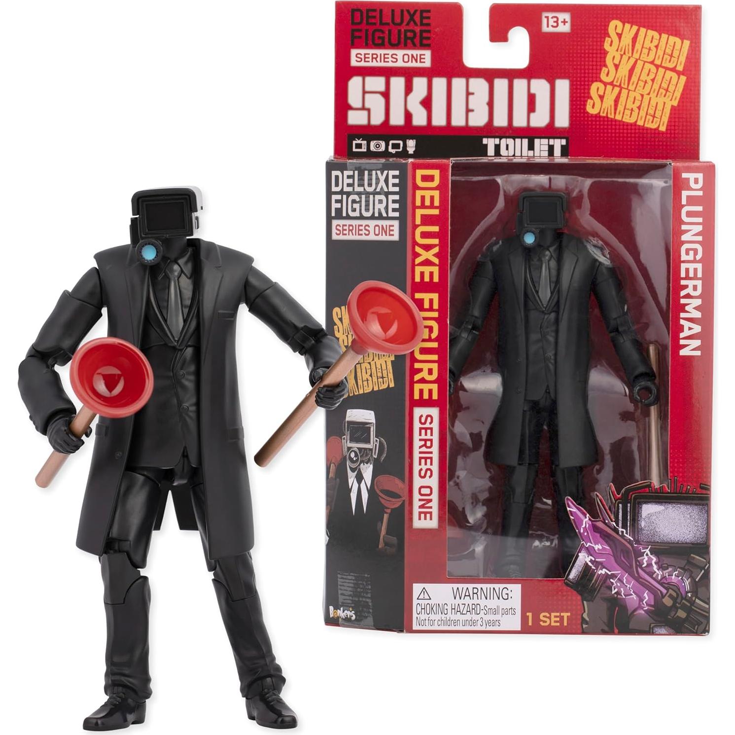 Figuras Coleccionables Deluxe Skibidi Toilet - Paquete de 4