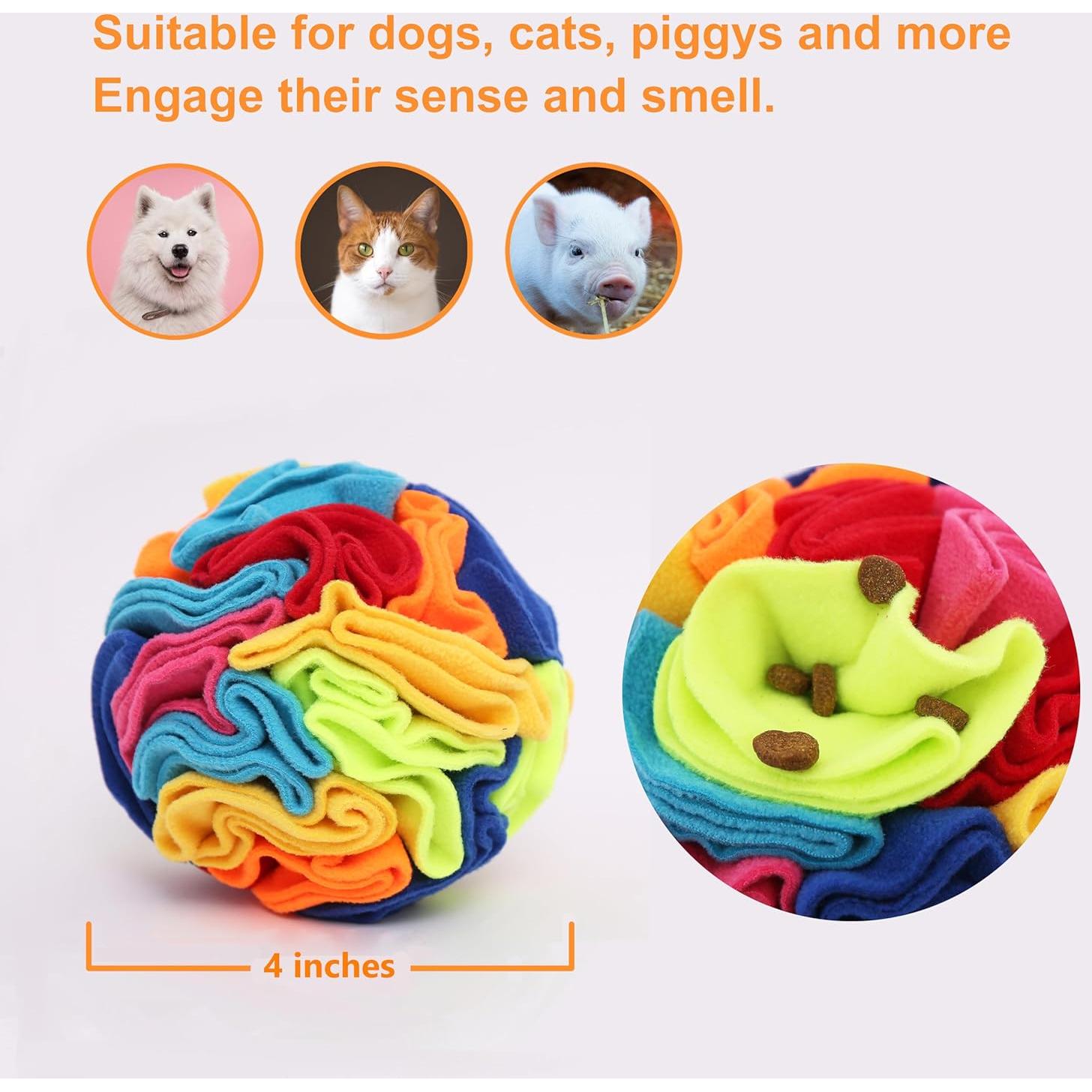 Pelota Snuffle para Perros Pequeños Ablechien - Juguete Interactivo