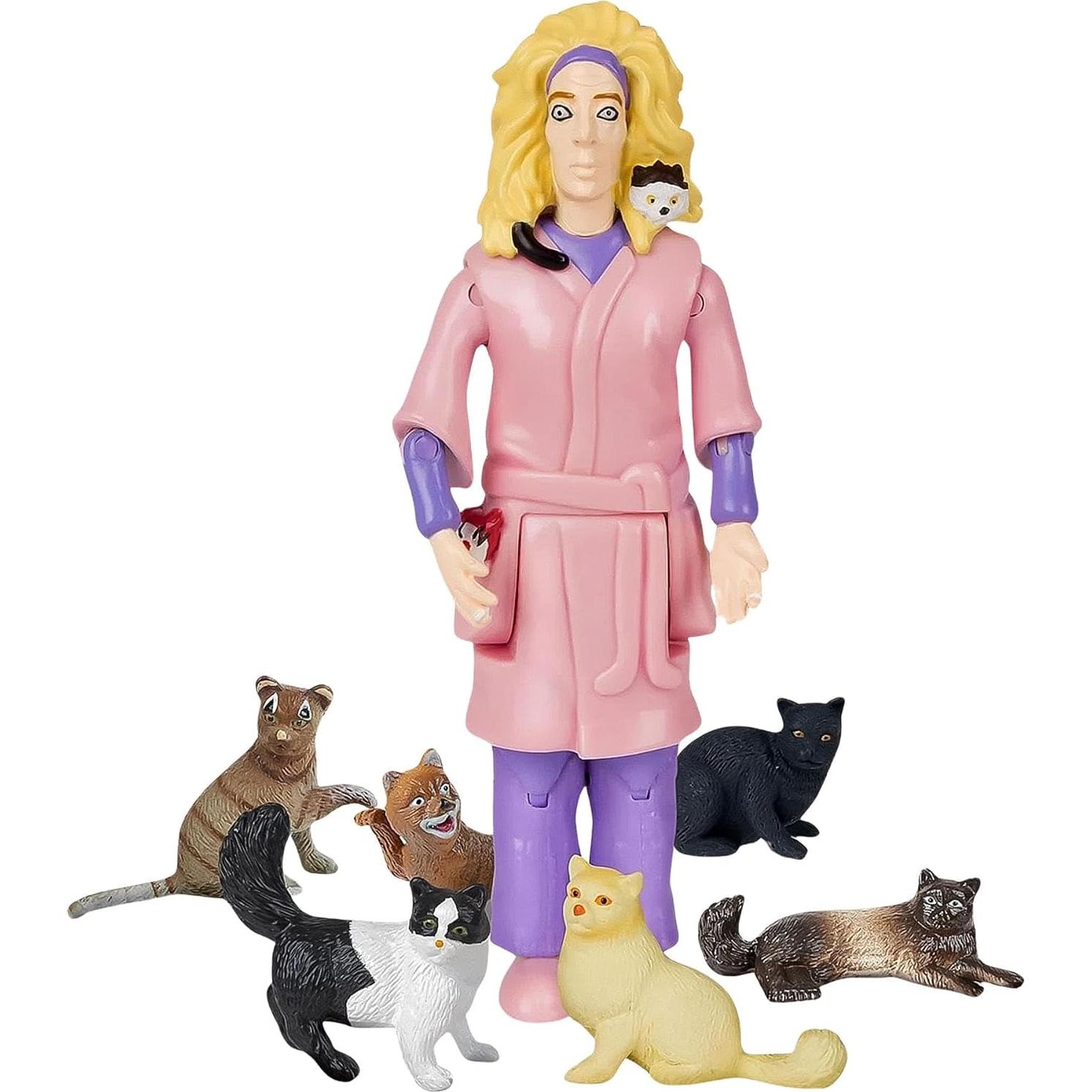 Figura de Acción Dama de los Gatos Locos Archie McPhee 20.3 cm