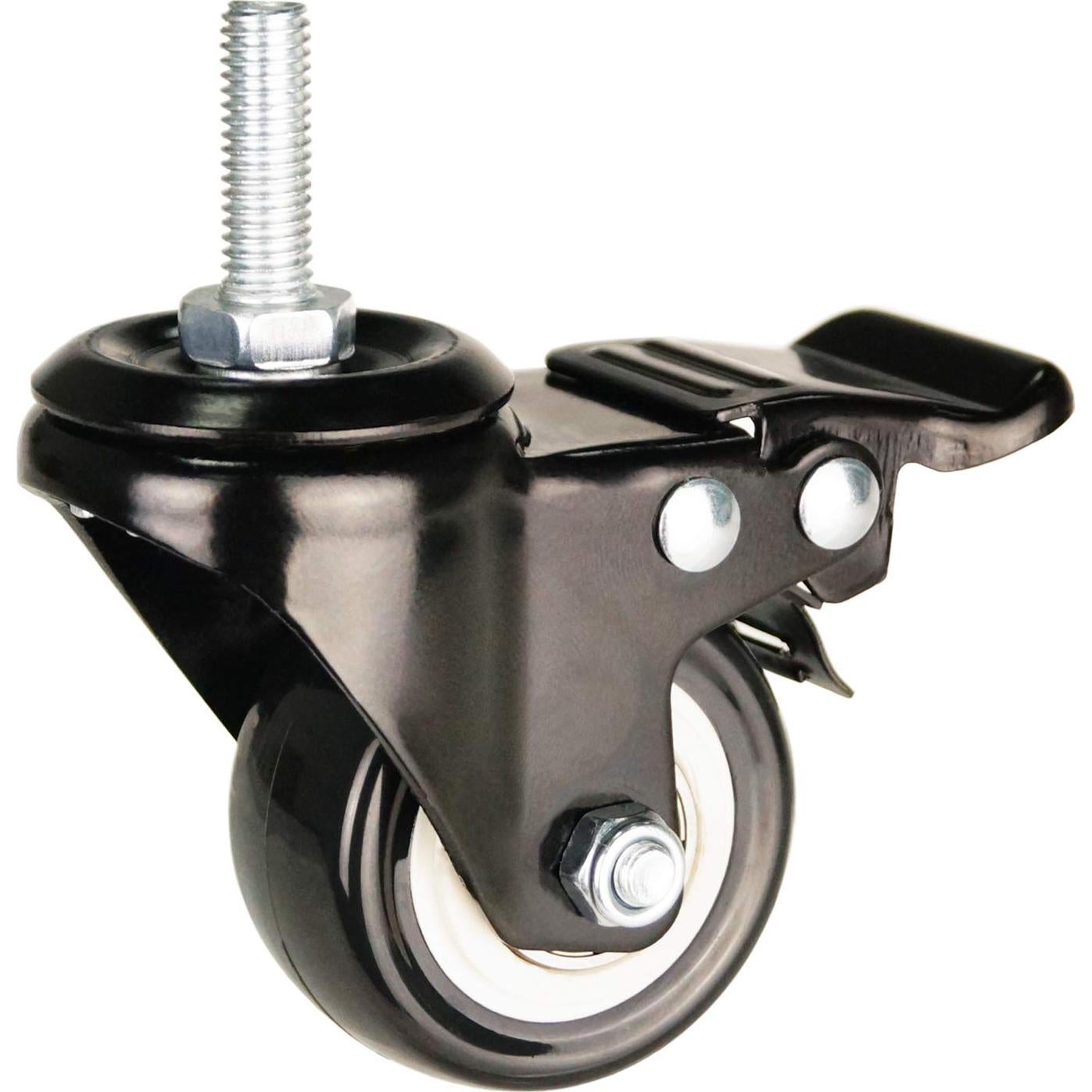 Ruedas Caster YEEMIGO 50mm Doble Freno Paquete de 4