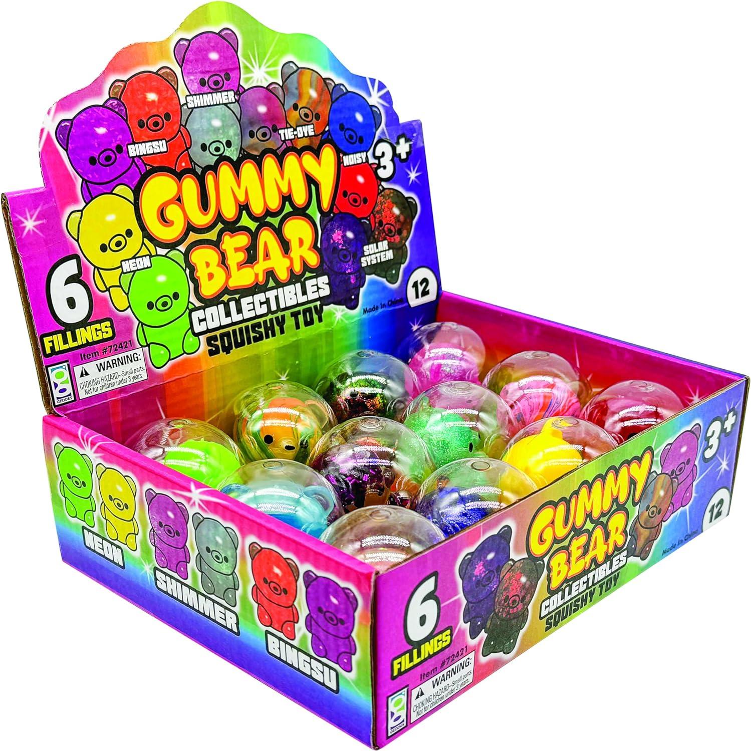 Juguetes Squishy Ositos de Goma Raymond Geddes - Paquete 12