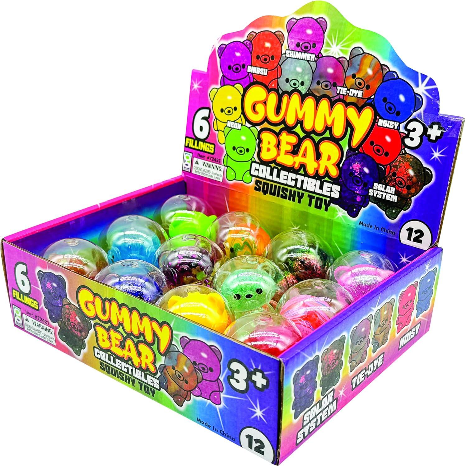 Juguetes Squishy Ositos de Goma Raymond Geddes - Paquete 12