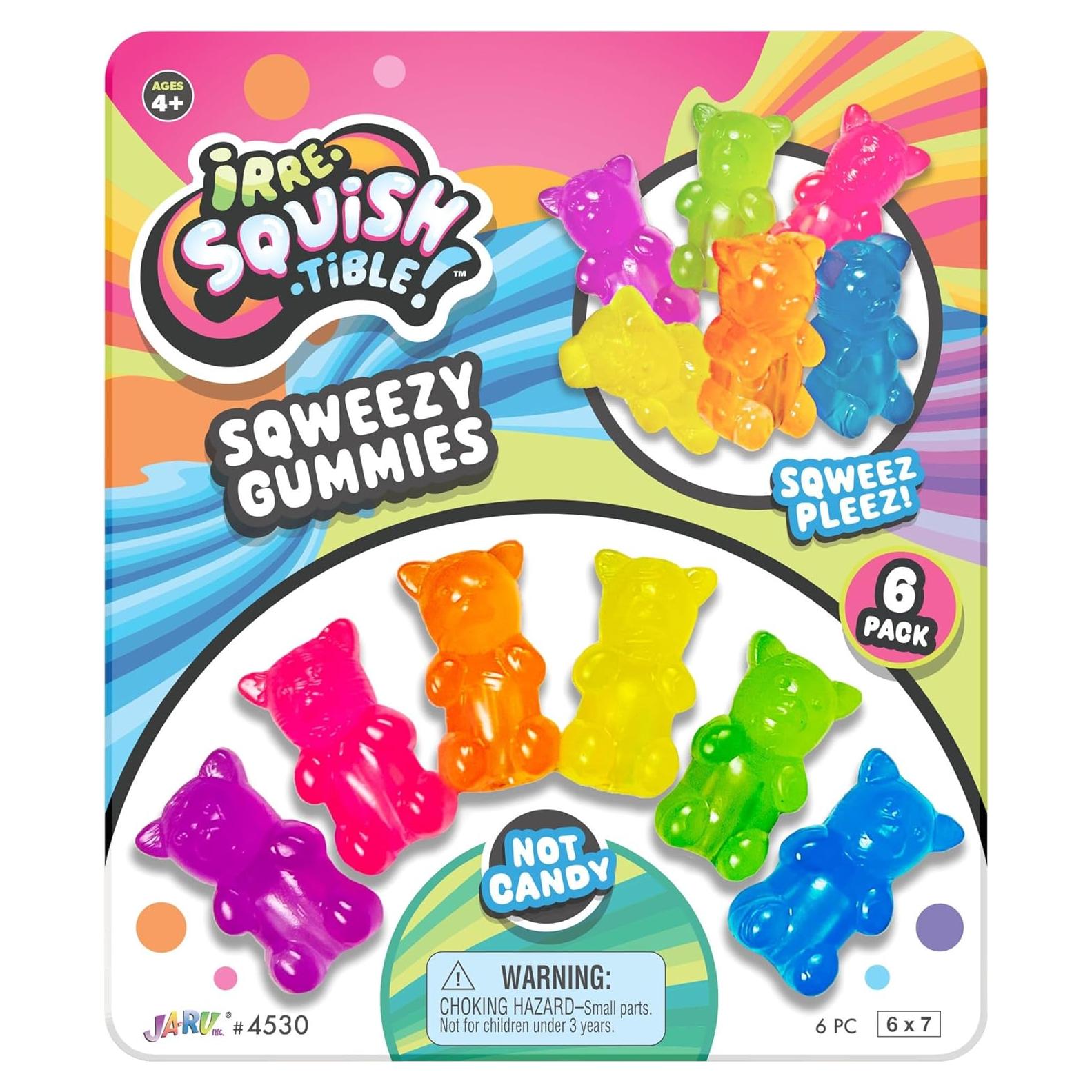 Topper de Lápiz JA-RU Mini Ositos Squishy - 6 Unidades