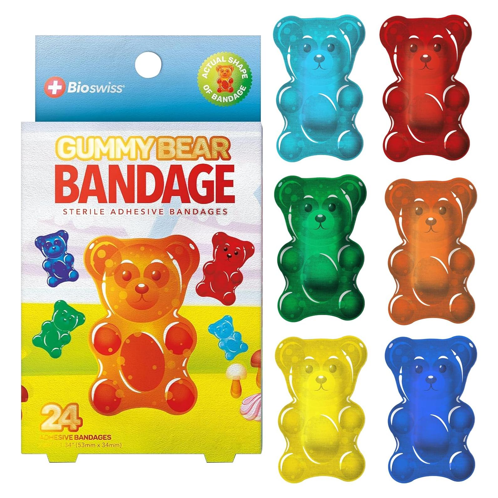 Tiras Adhesivas BioSwiss Oso de Goma 24 Unidades Estériles