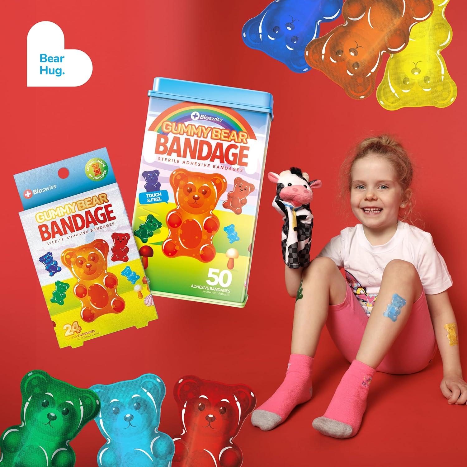 Tiras Adhesivas BioSwiss Oso de Goma 24 Unidades Estériles