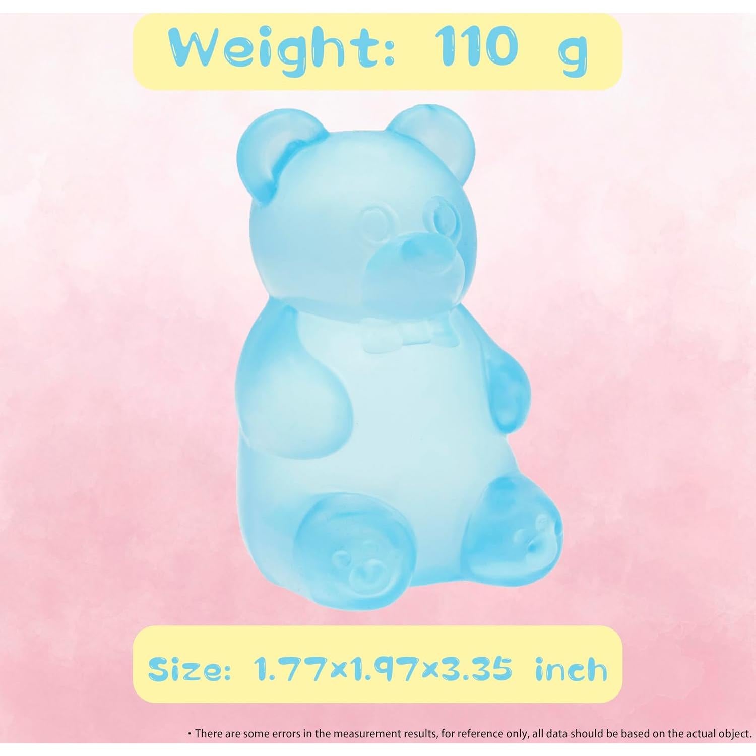 Juguete de Oso de Goma ANZHY para Alivio del Estrés 7.87 cm