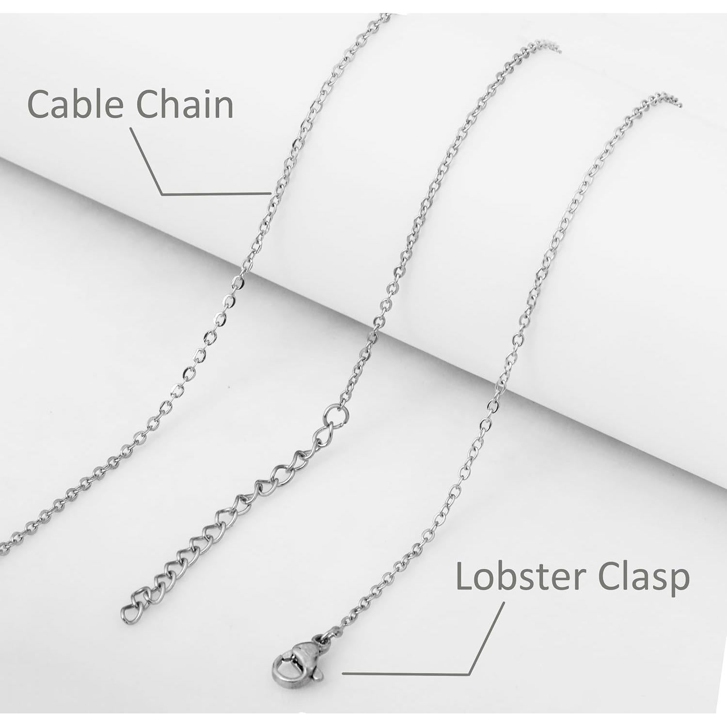 Collar de Nombre Personalizado AOLO Acero Inoxidable 40.64 cm