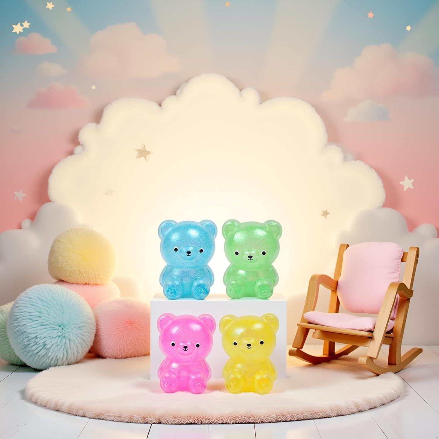 Conjunto 4 Juguetes Sensoriales Oso Colorido ZGLUZP 5.6cm