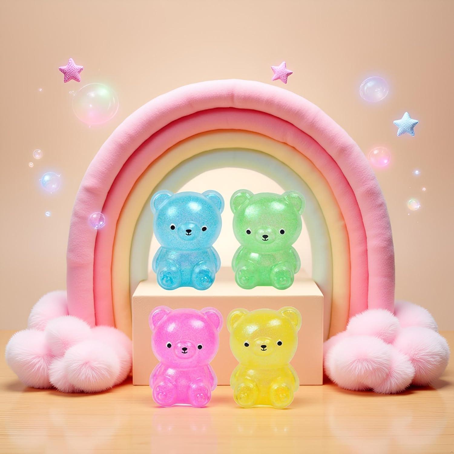 Conjunto 4 Juguetes Sensoriales Oso Colorido ZGLUZP 5.6cm