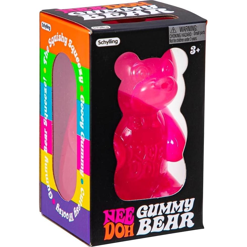 Juguete Sensorial Antiestrés Schylling NeeDoh Oso Gummy - Paquete de 2