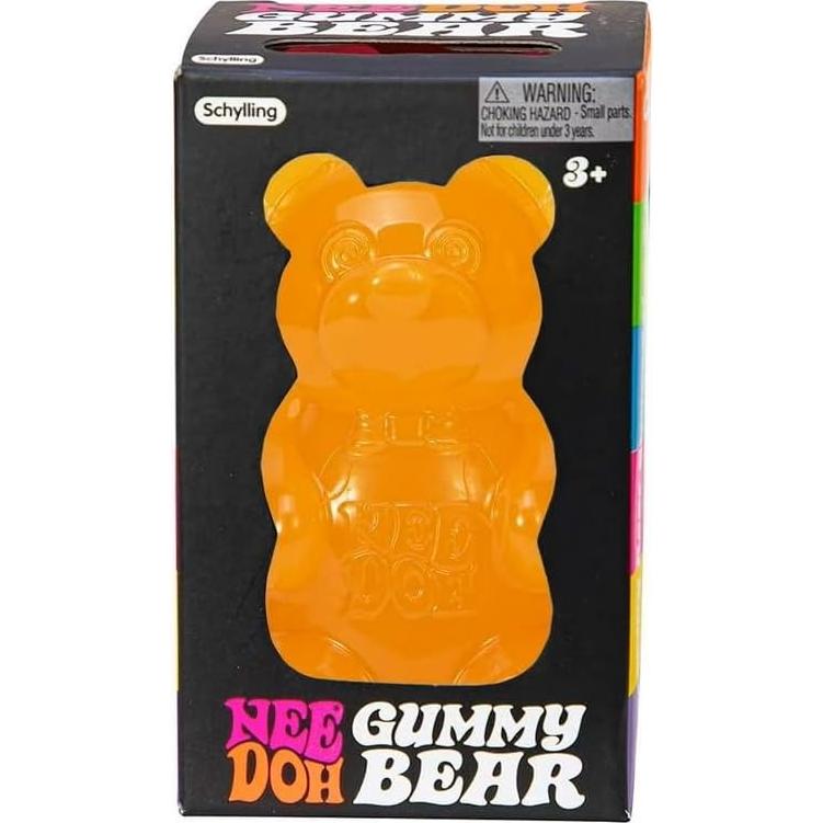 Juguete Sensorial Antiestrés Schylling NeeDoh Oso Naranja 8.9 cm