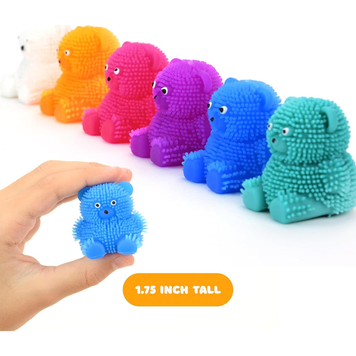 Juguetes Squishy Entervending - Ositos Puffers Mini 12 Pcs