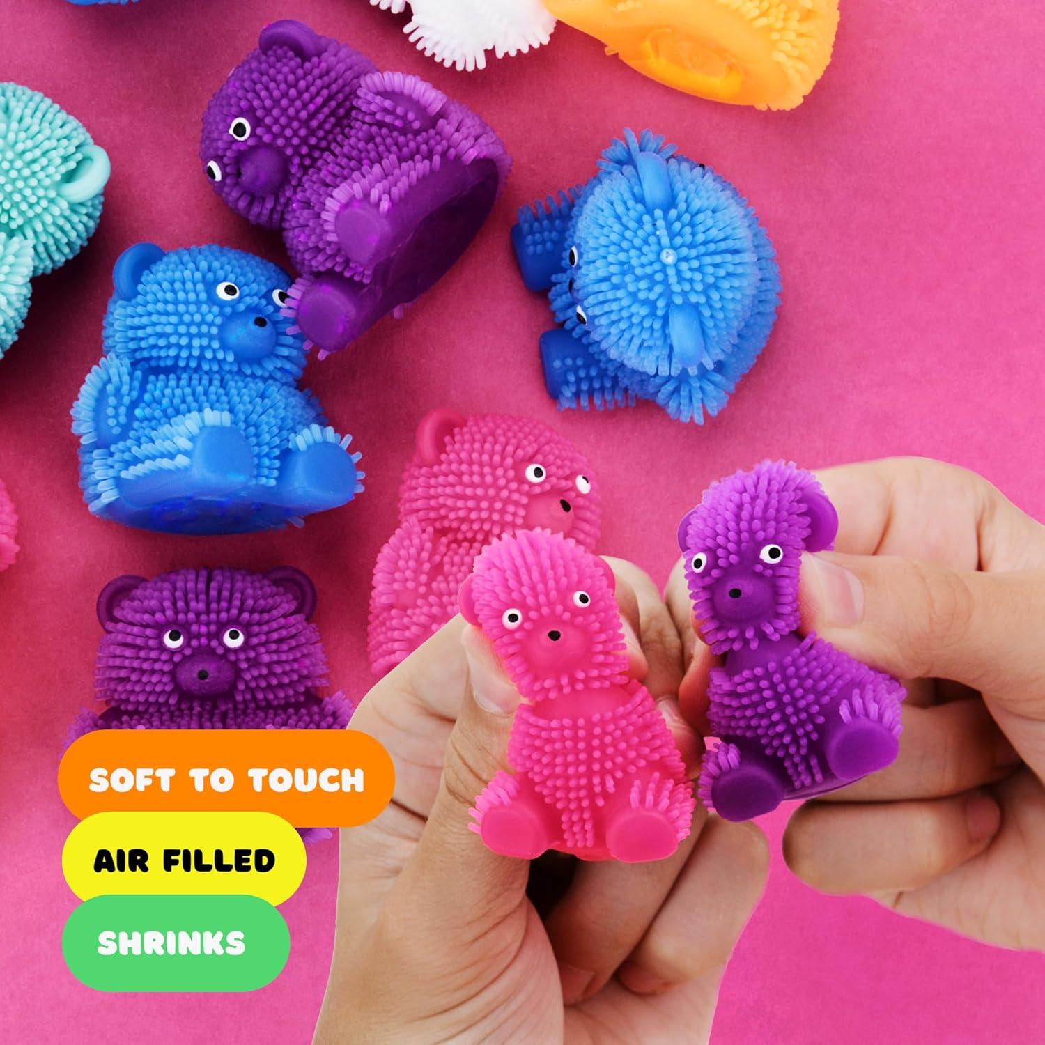 Juguetes Squishy Entervending - Ositos Puffers Mini 12 Pcs