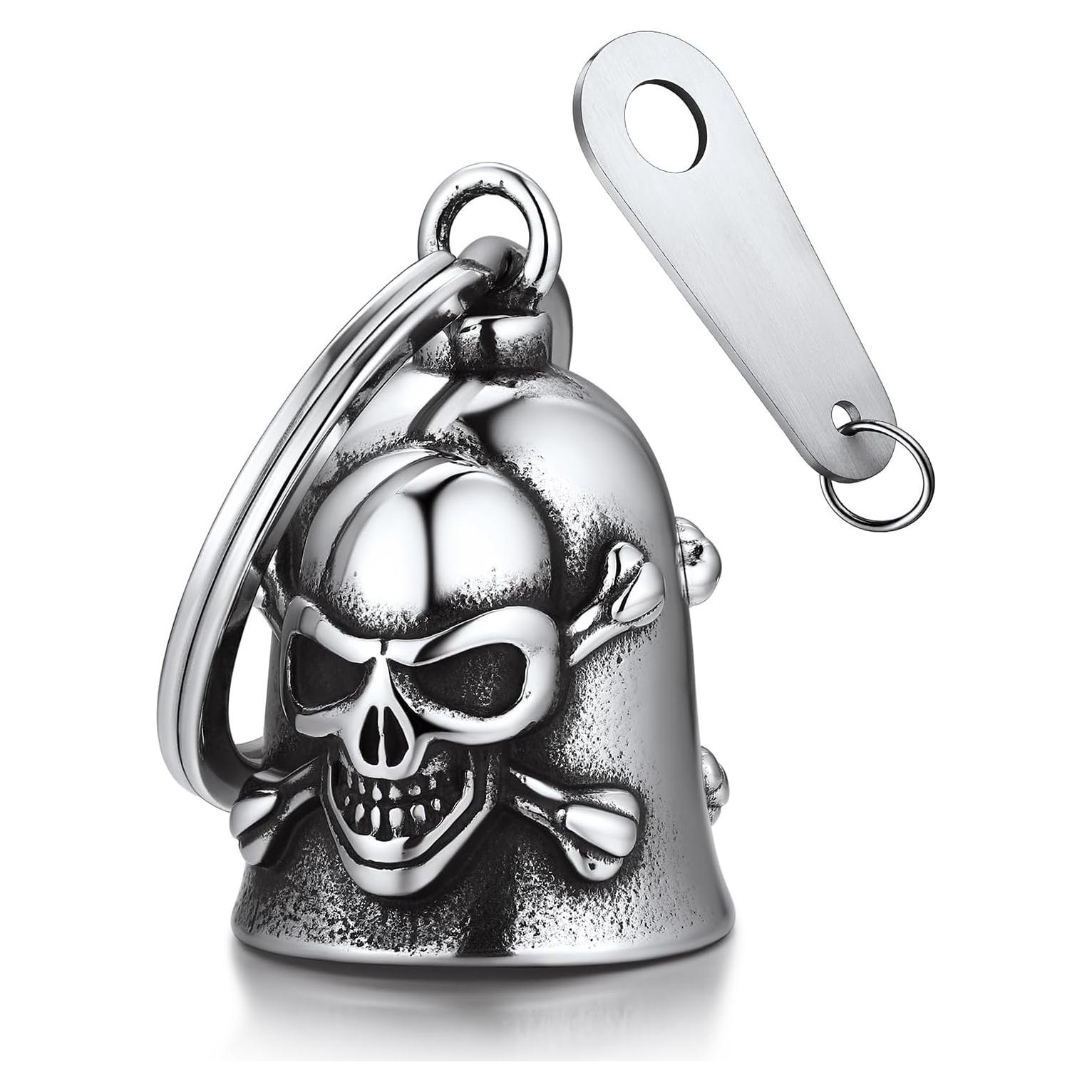 Llavero de acero inoxidable Bandmax con campana guardianes