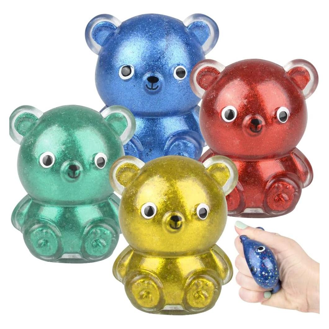 ArtCreativity Juguetes Squishy Oso Gummy - Set de 4 Pcs