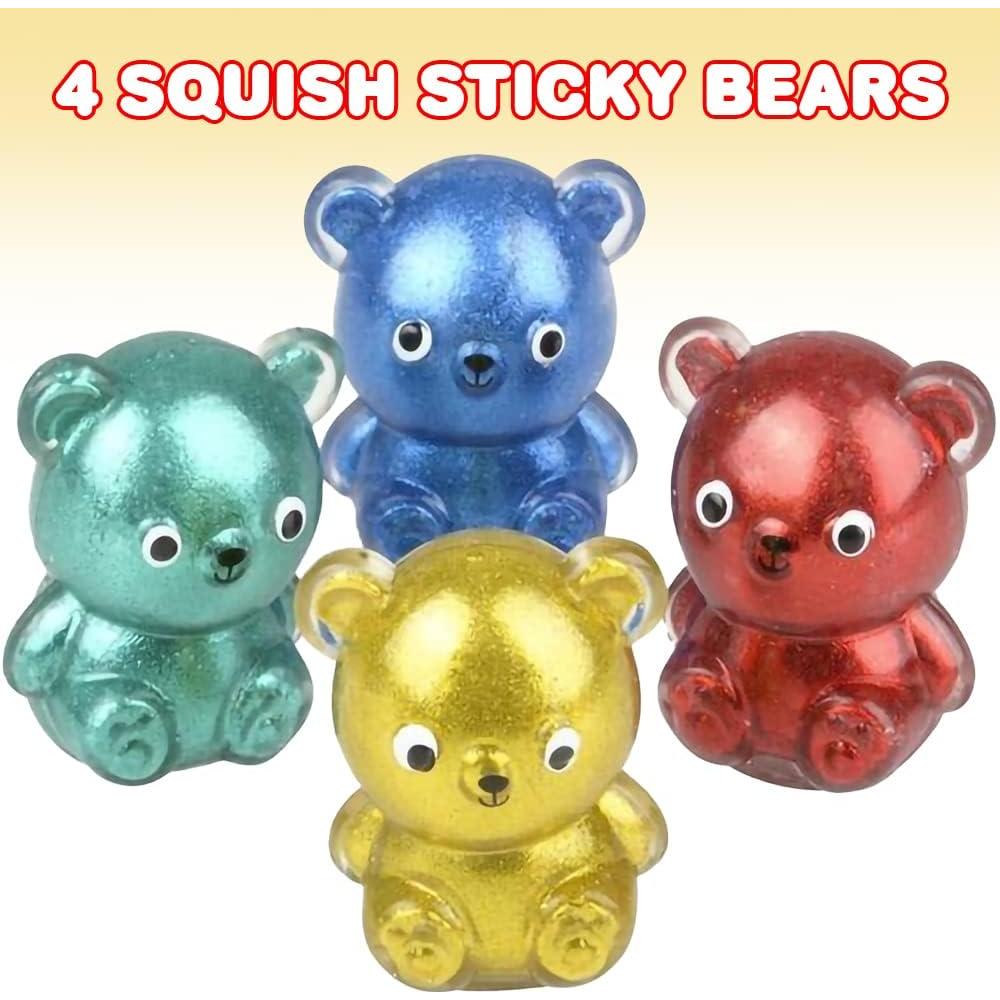 ArtCreativity Juguetes Squishy Oso Gummy - Set de 4 Pcs