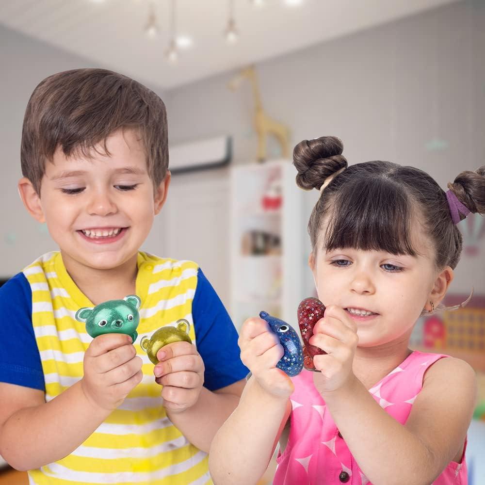 ArtCreativity Juguetes Squishy Oso Gummy - Set de 4 Pcs