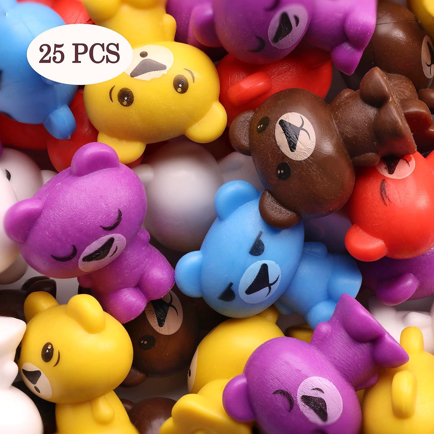 Figuritas de Osos de Goma 25 Pcs - Juguetes Educativos para Niños