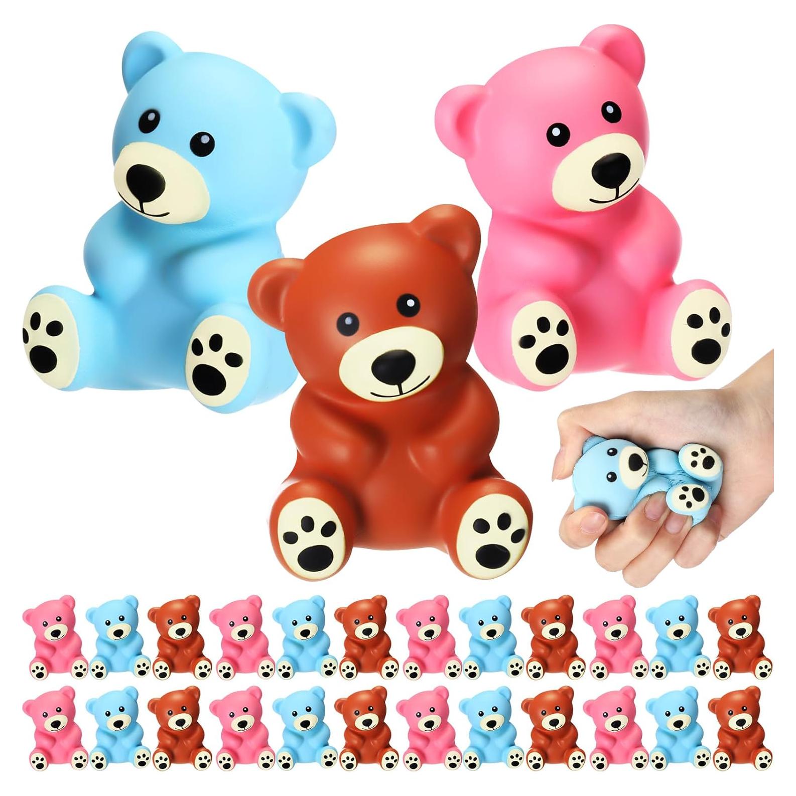 24 Pelotas Antiestrés de Oso Wettarn - Alivio de Ansiedad