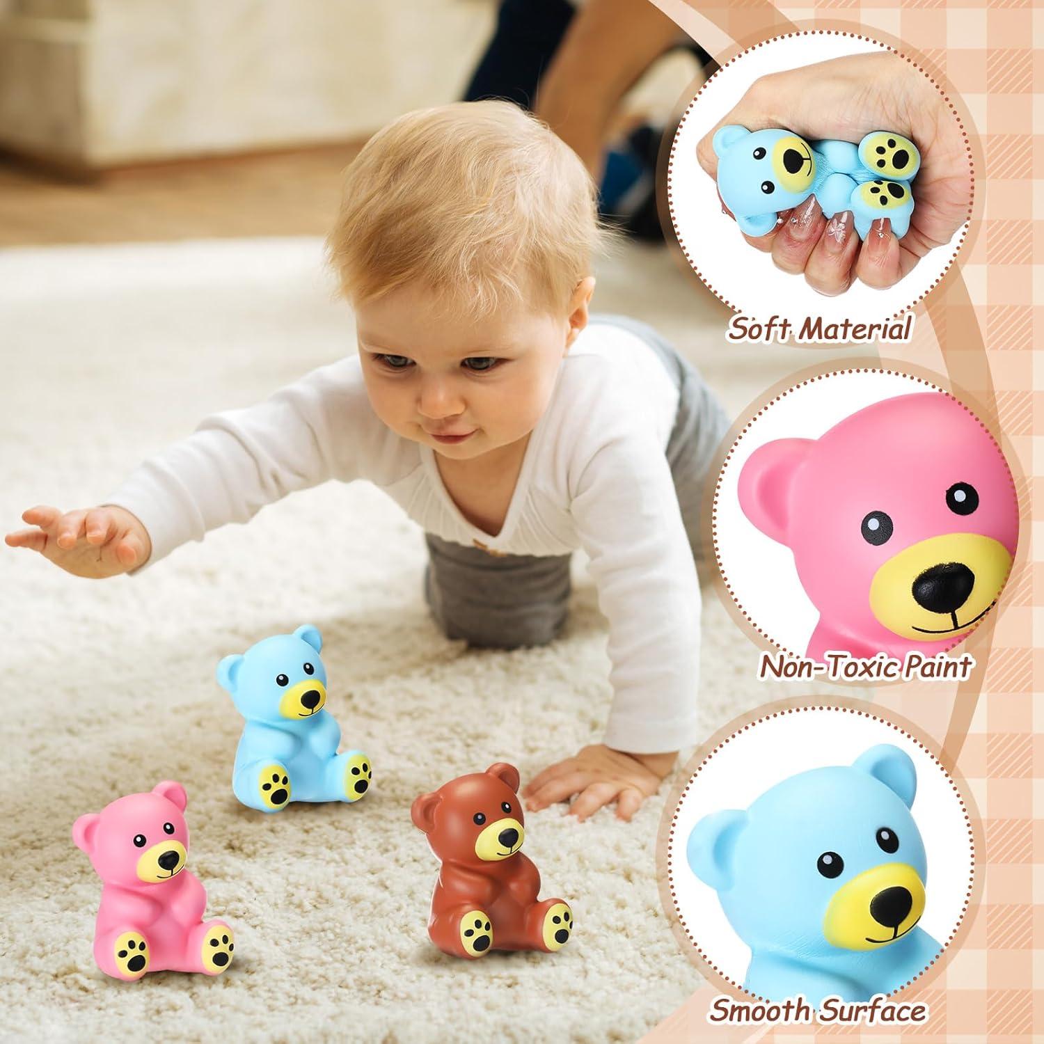 24 Pelotas Antiestrés de Oso Wettarn - Alivio de Ansiedad