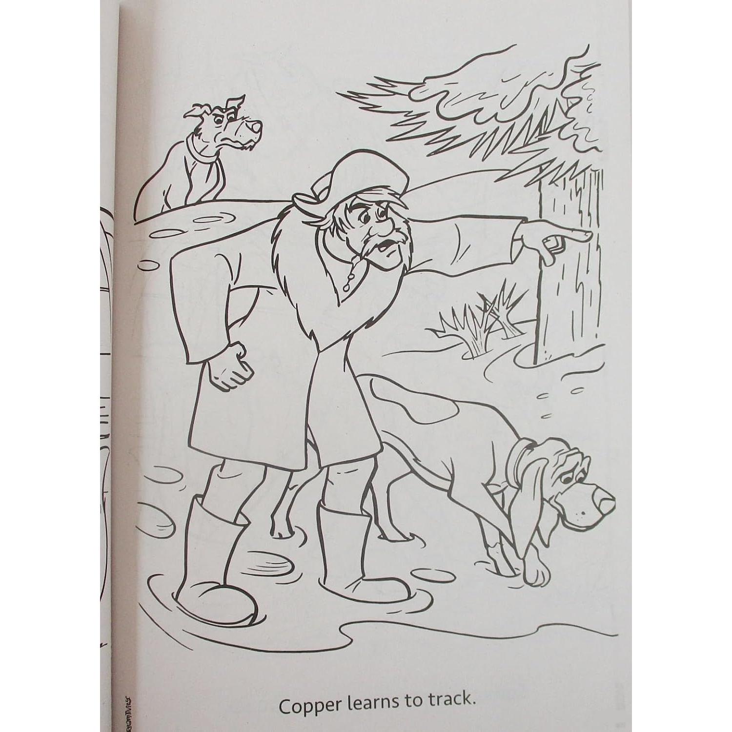 Libro para Colorear Zorro y el Sabueso - 64 Páginas - Show-Offs