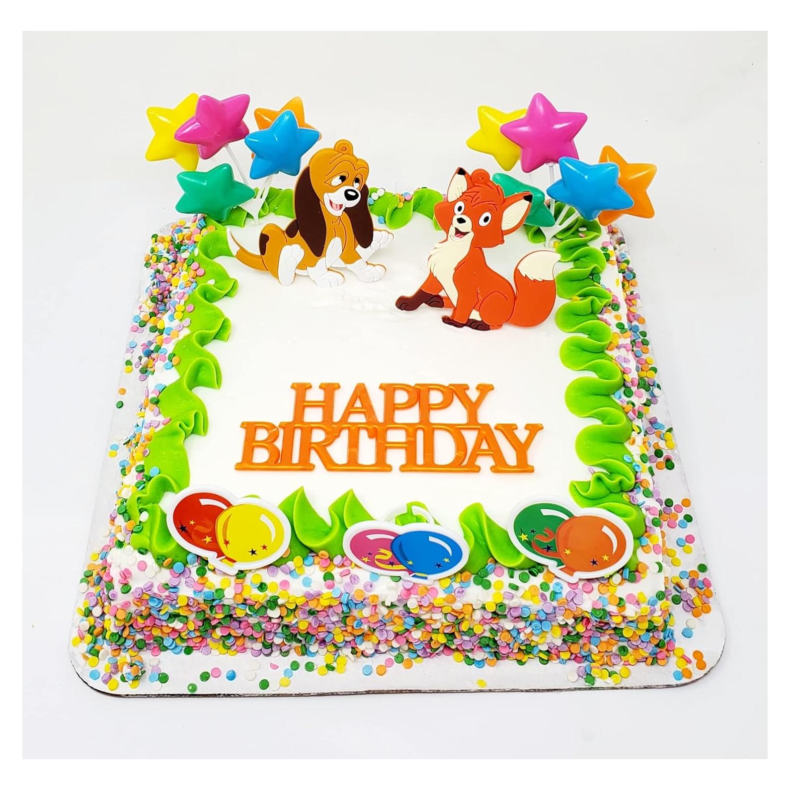 Set de Decoración para Pasteles Zorro y el Sabueso 8 Piezas