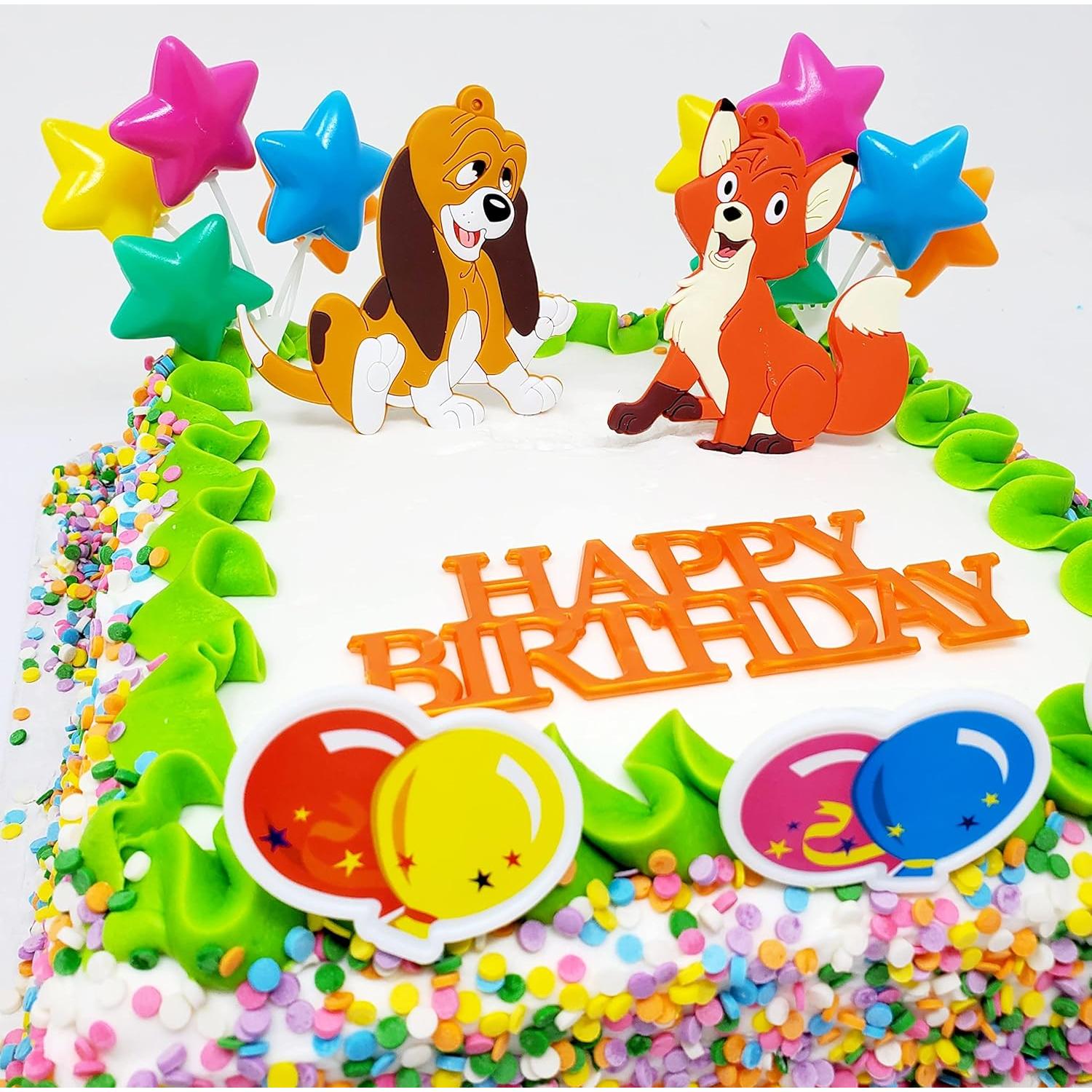 Set de Decoración para Pasteles Zorro y el Sabueso 8 Piezas