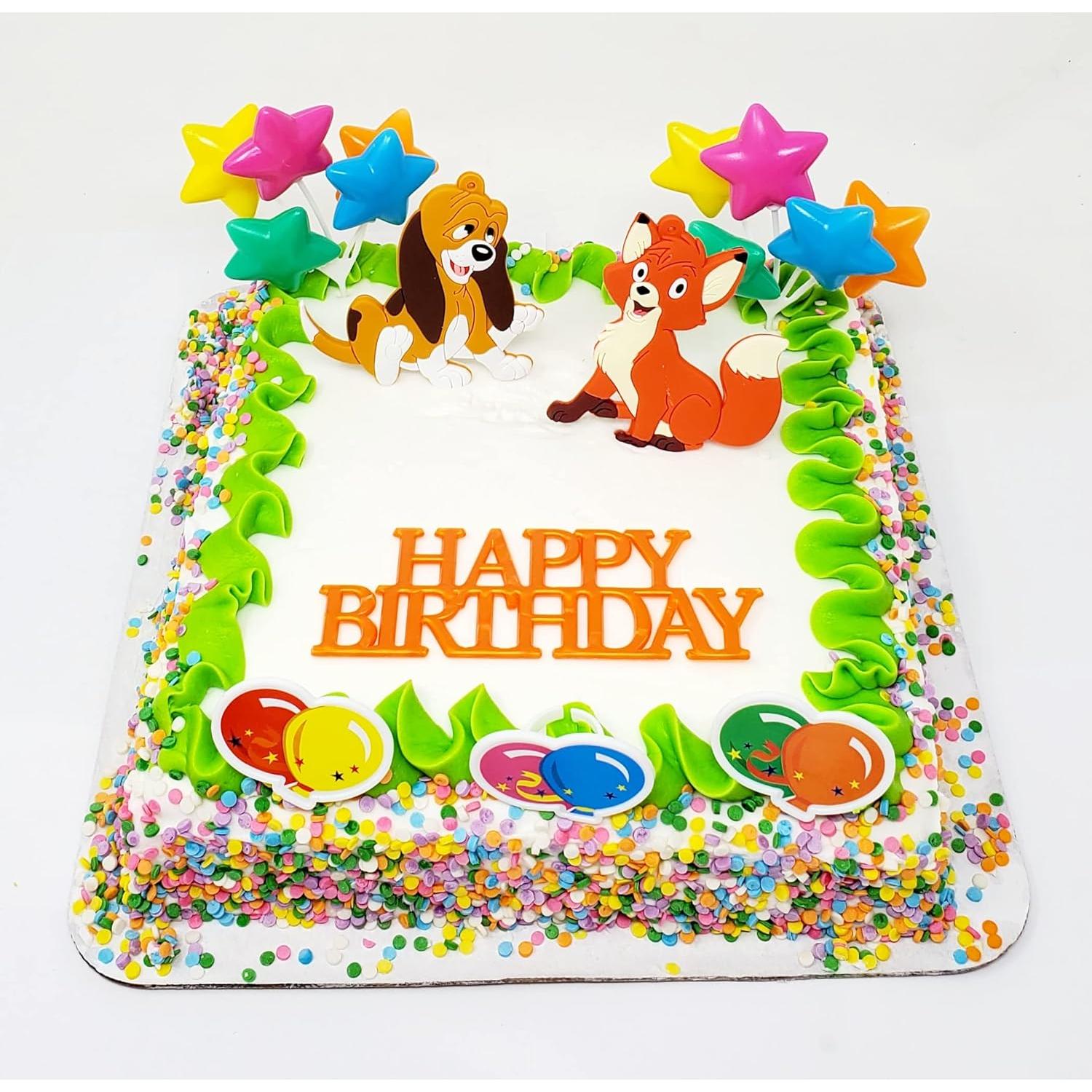 Set de Decoración para Pasteles Zorro y el Sabueso 8 Piezas