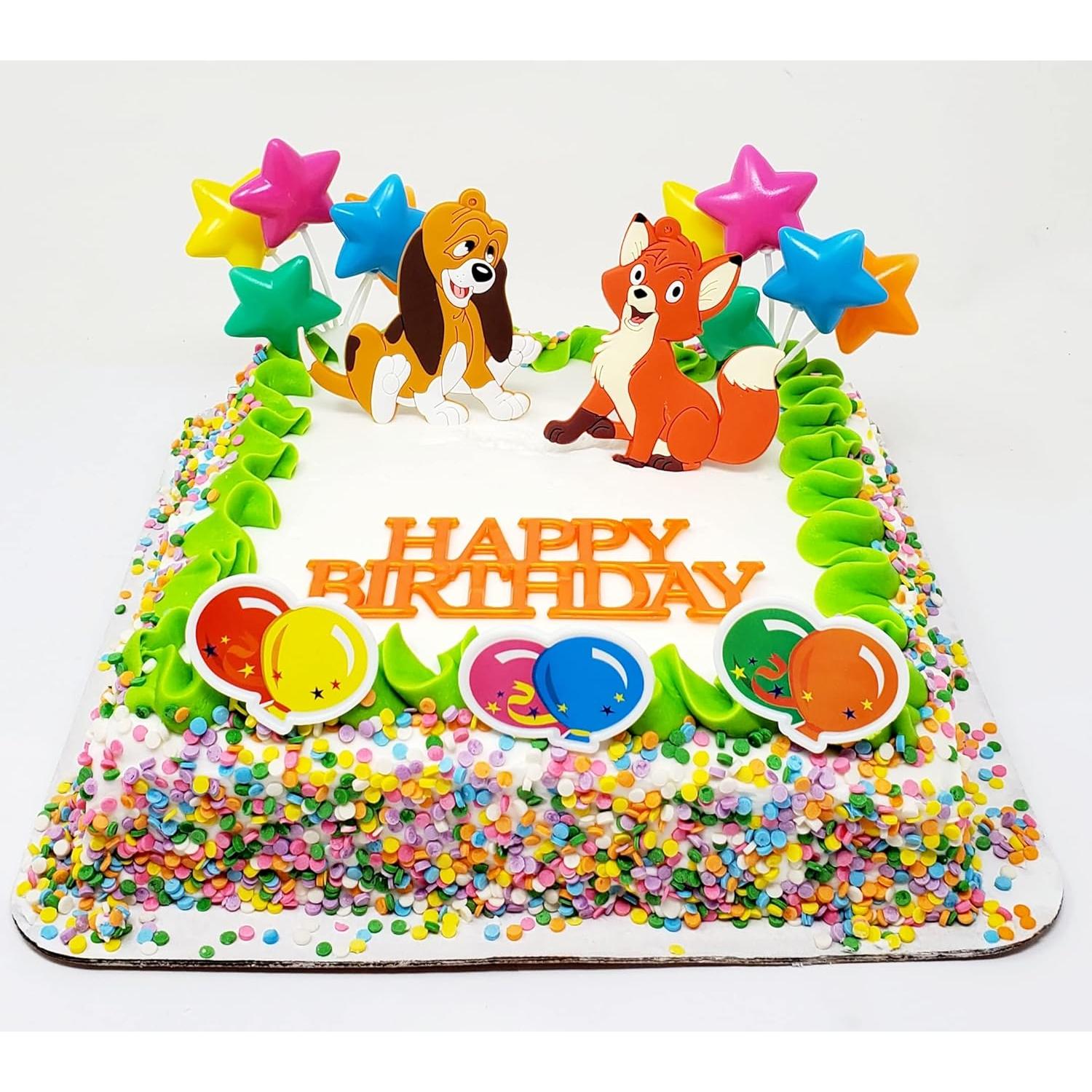 Set de Decoración para Pasteles Zorro y el Sabueso 8 Piezas