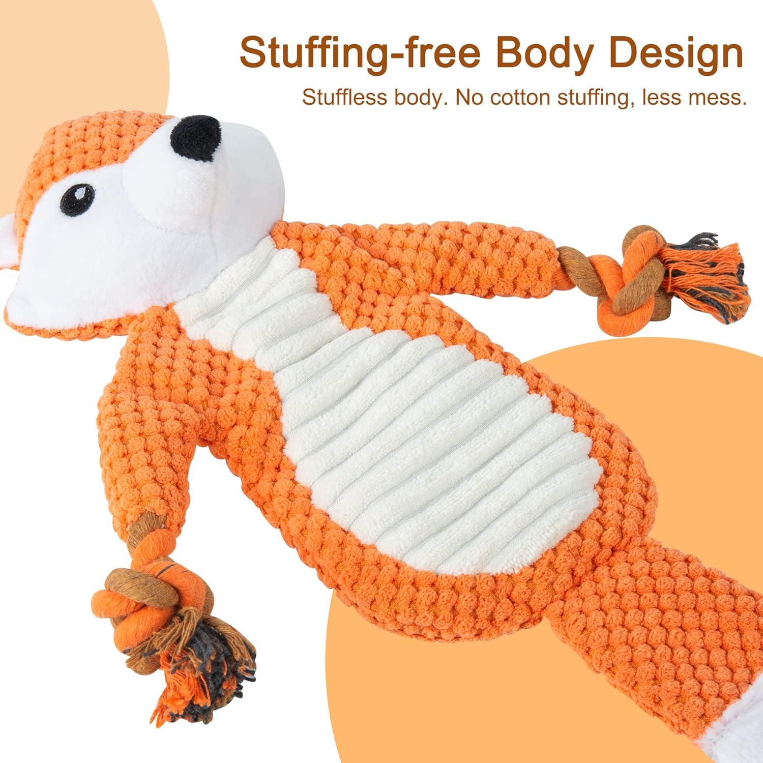 Juguete de Peluche para Perros BeKingStar Zorro Rojo 15x14cm