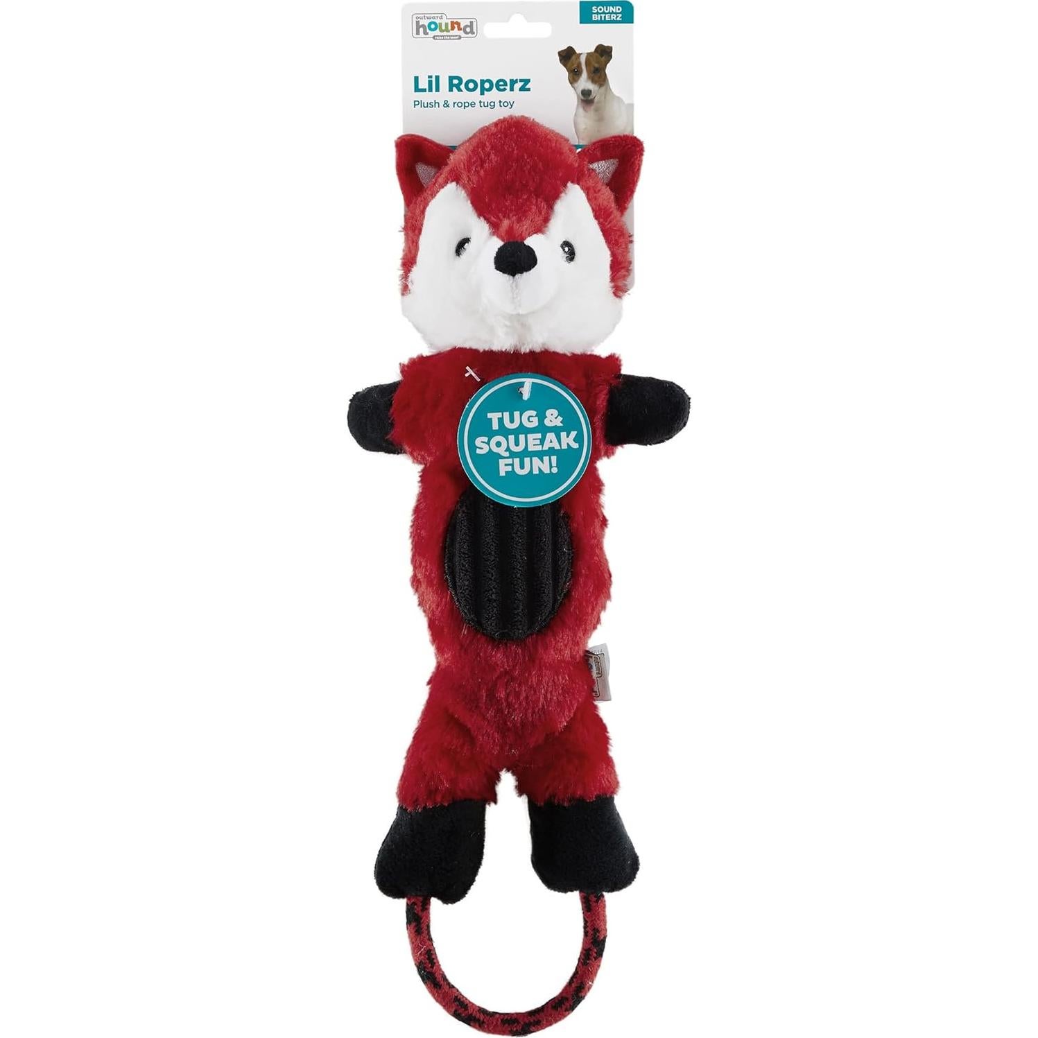 Juguete de Perro de Peluche Charming Pet Lil Roperz Zorro 14cm