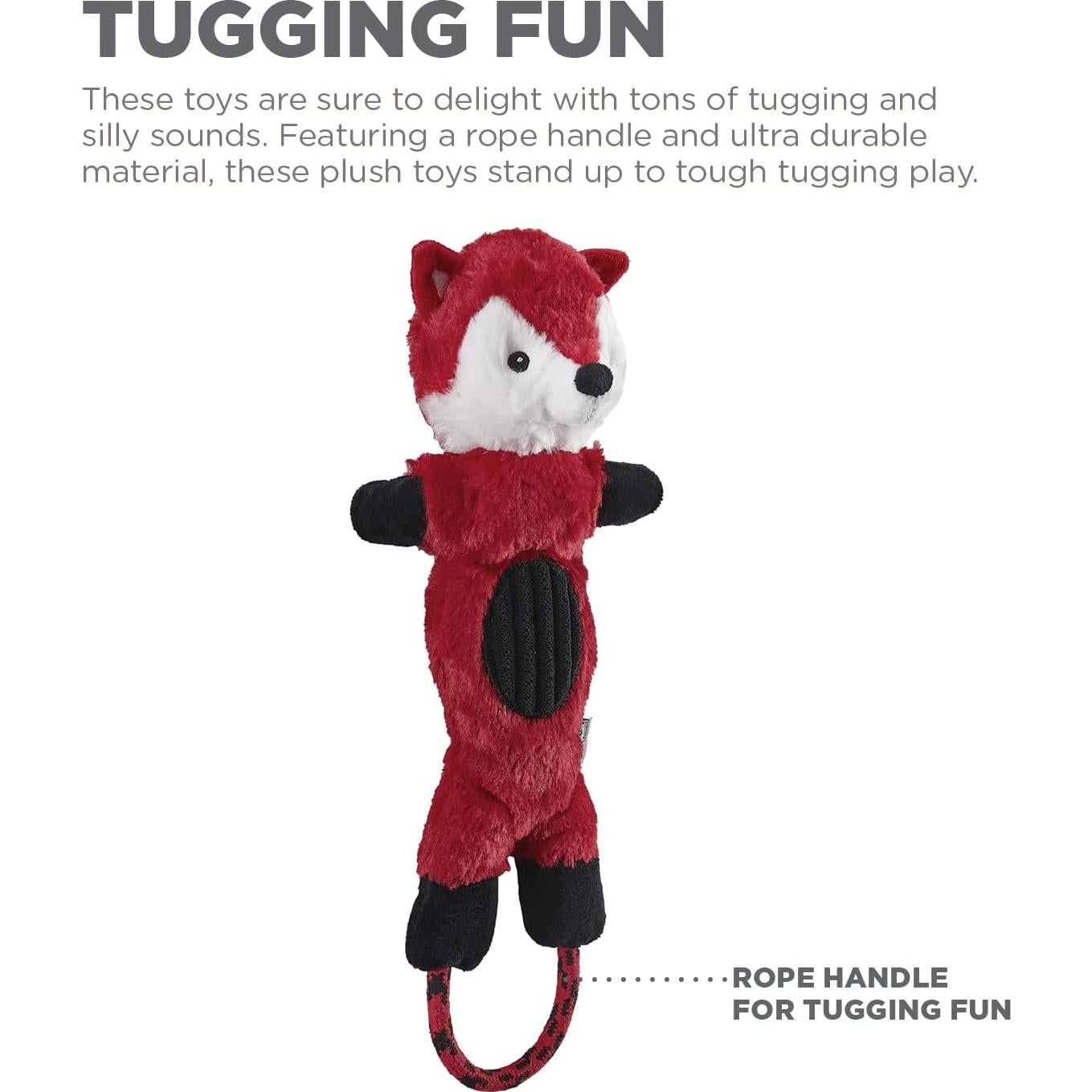 Juguete de Perro de Peluche Charming Pet Lil Roperz Zorro 14cm