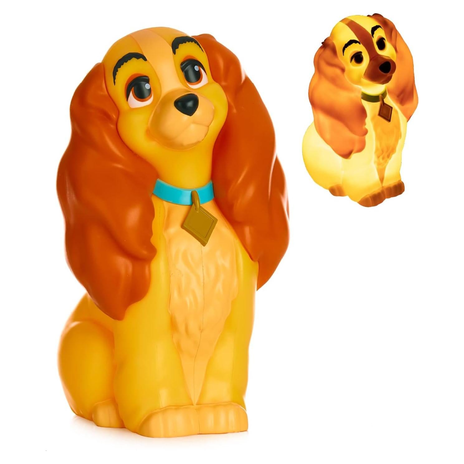 Luz Nocturna 3D Paladone La Dama y el Vagabundo 17 cm