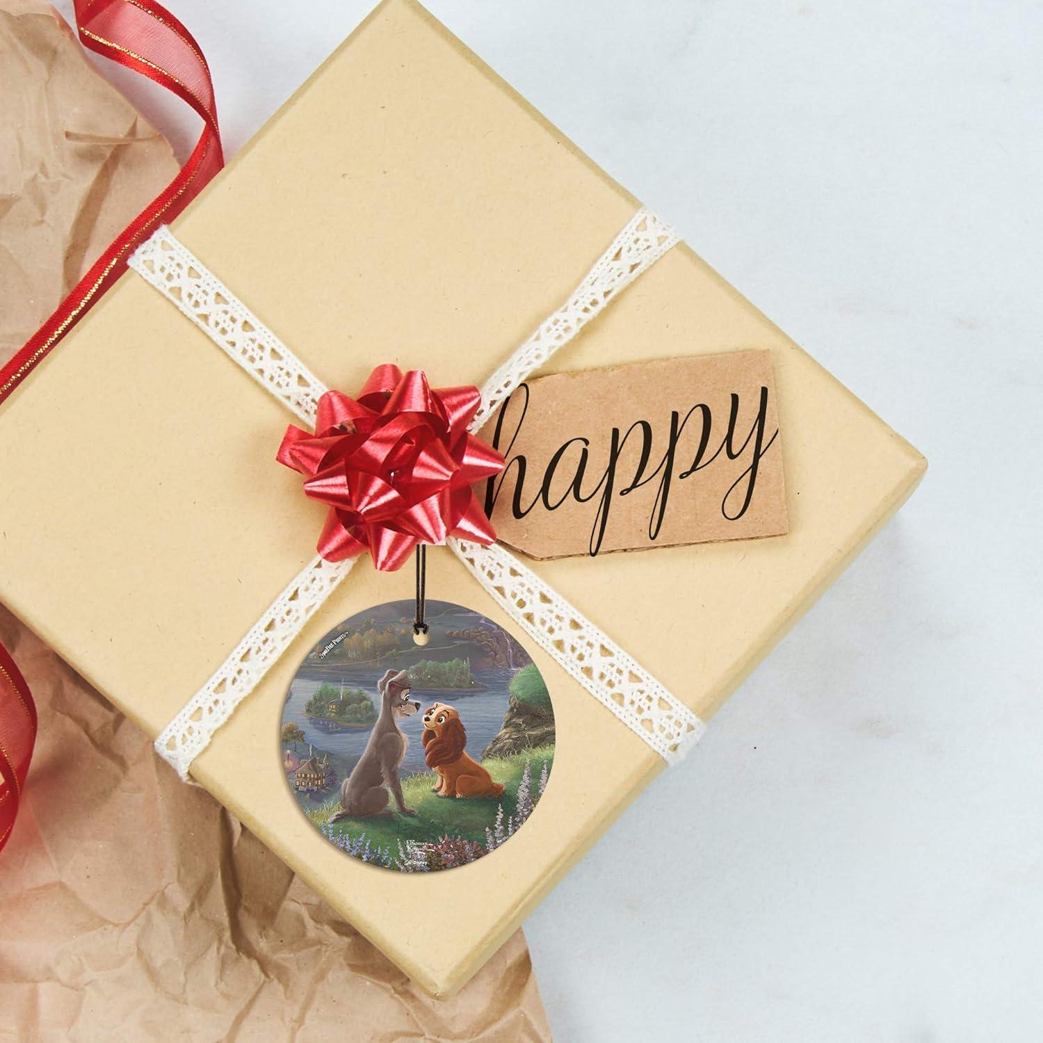 Vidrio Colgante Disney La Dama y el Vagabundo 8.89 cm