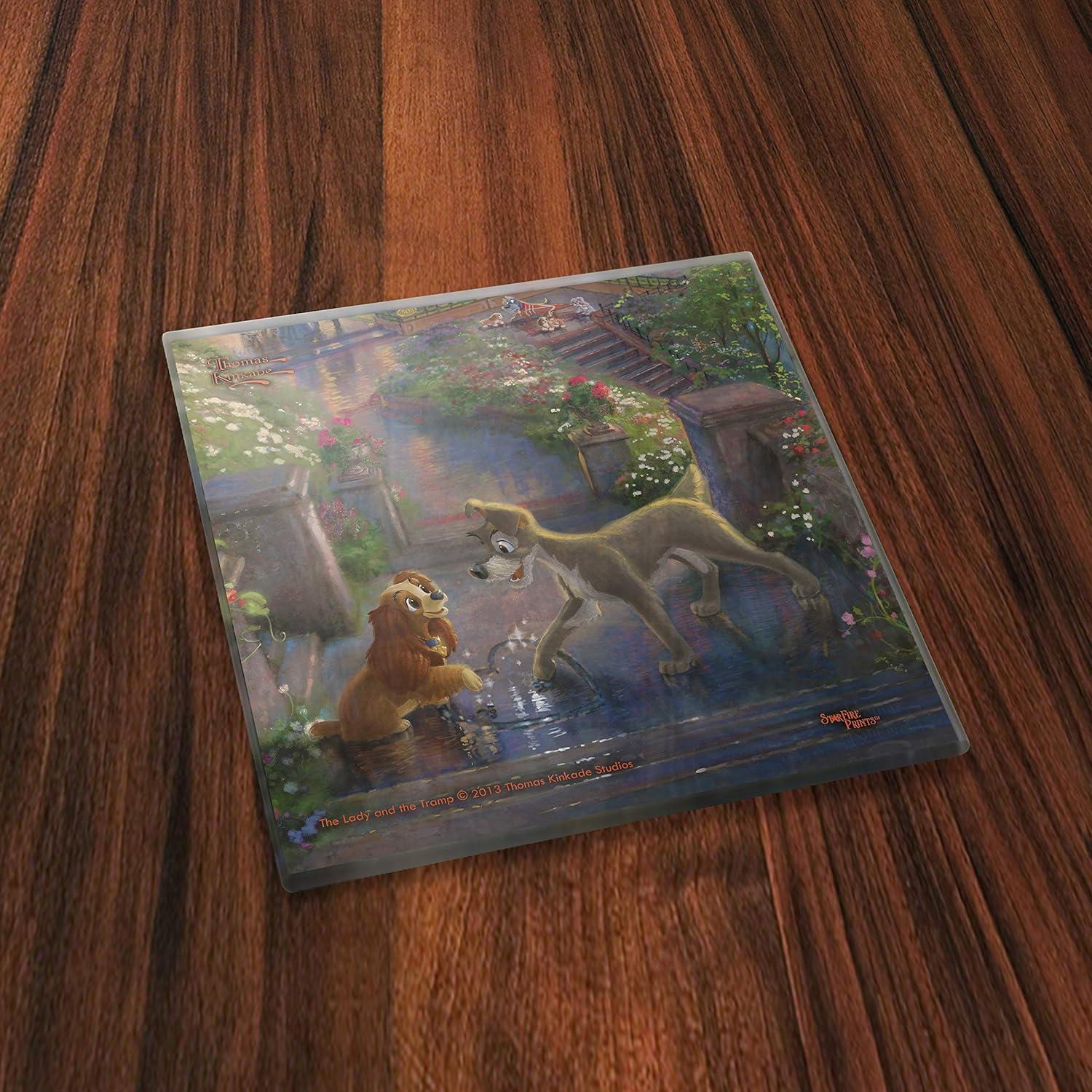 Juego de Posavasos de Vidrio Trend Setters La Dama y el Vagabundo