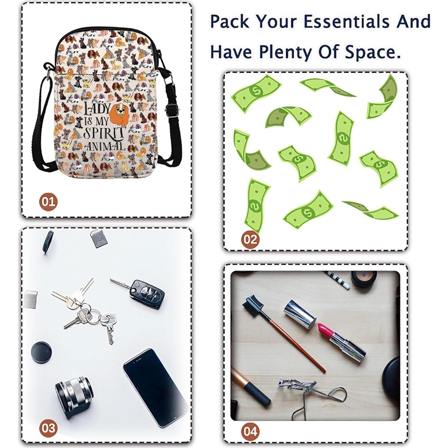 Bolso Cruzado Lady Tramp para Mujeres - Animal Espiritual