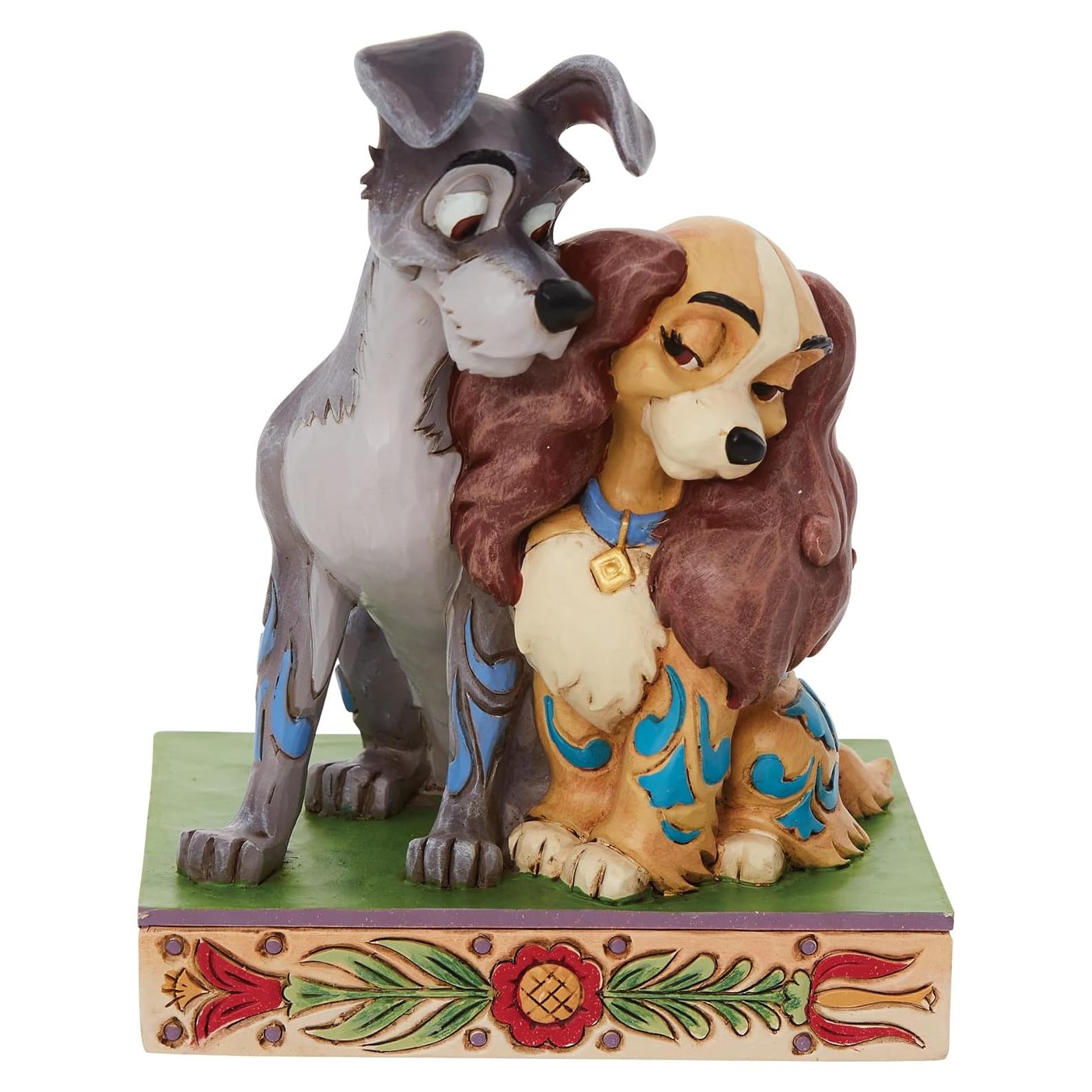 Figurita Enesco Disney Traditions Jim Shore Dama y Vagabundo 11.43 cm