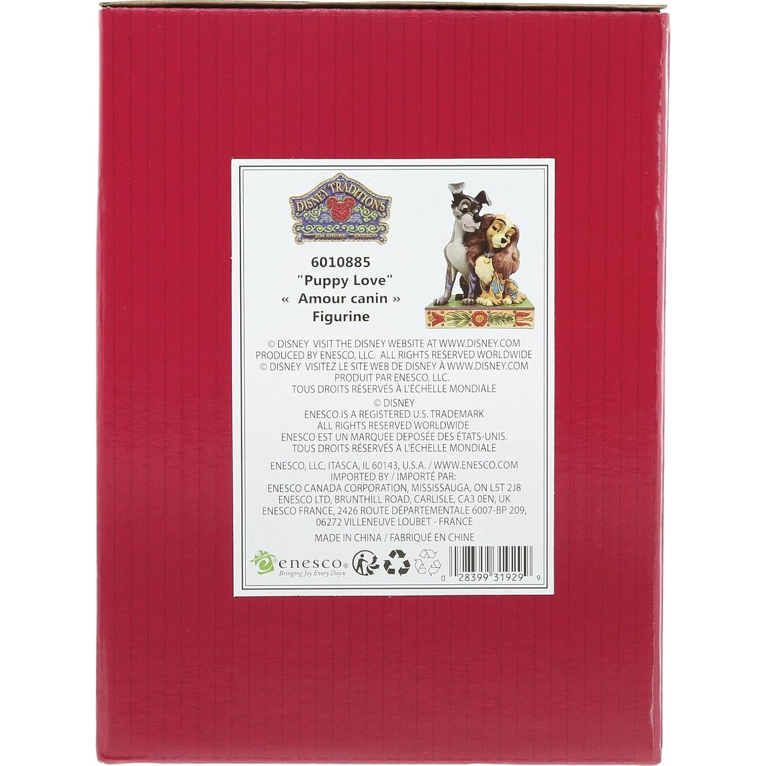 Figurita Enesco Disney Traditions Jim Shore Dama y Vagabundo 11.43 cm