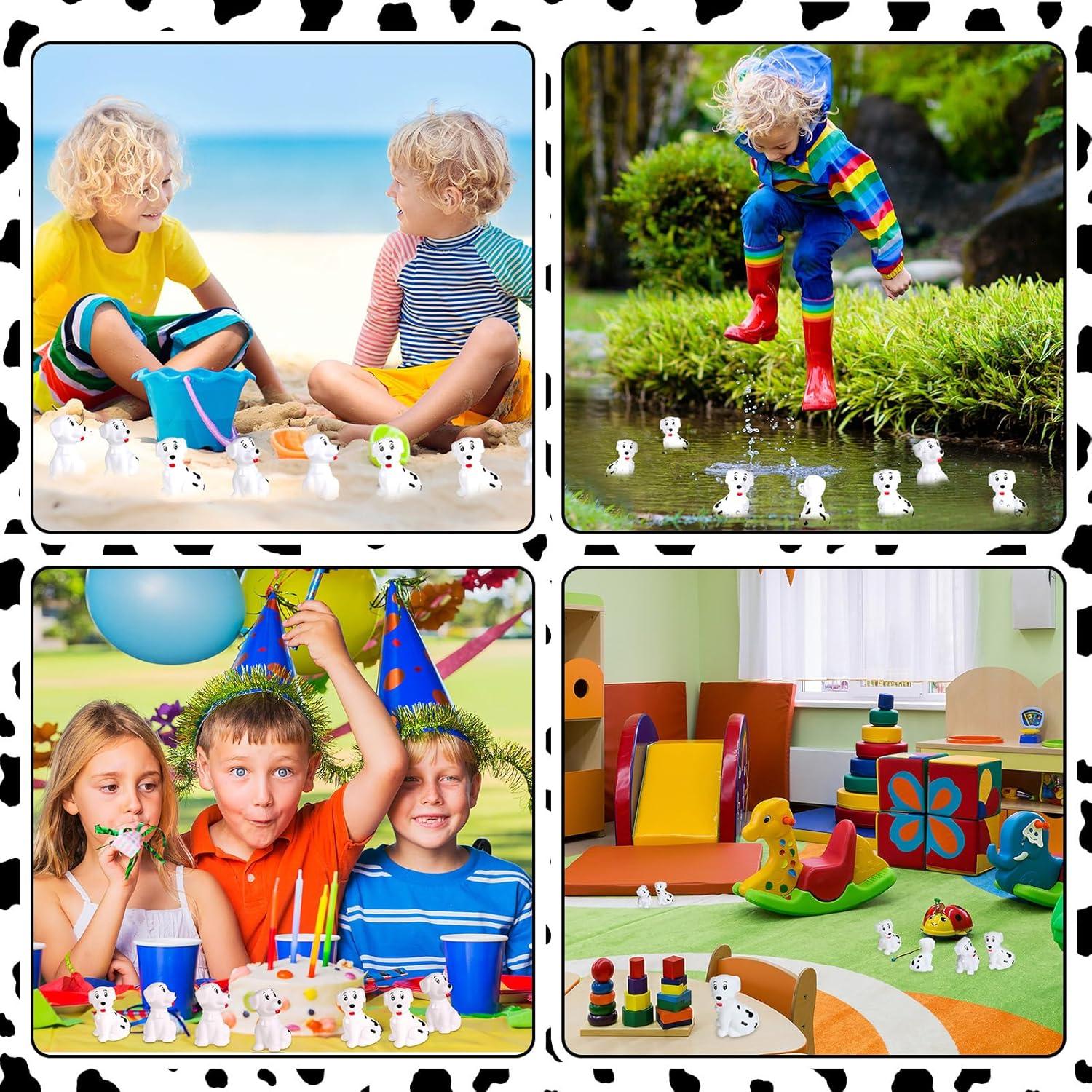 Juguetes de baño de goma Poen - 50 figuras dálmata 5.5 cm