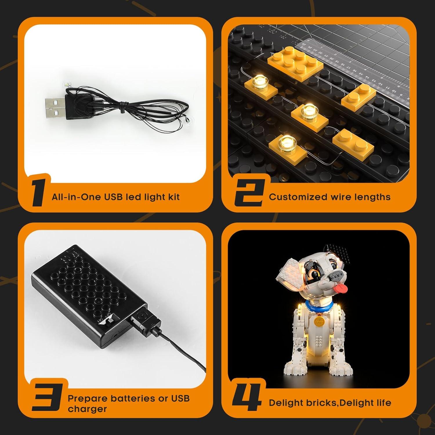 Kit de Iluminación LED Lightailing para Lego 101 Dálmatas Cachorro