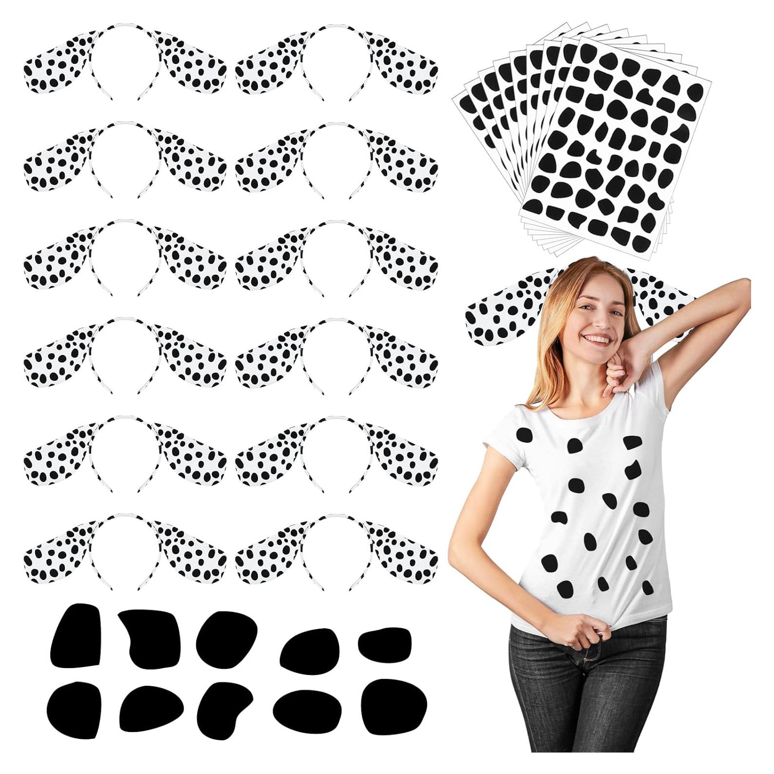 42 Accesorios de Perro Dálmata Diadema y Pegatinas DIY