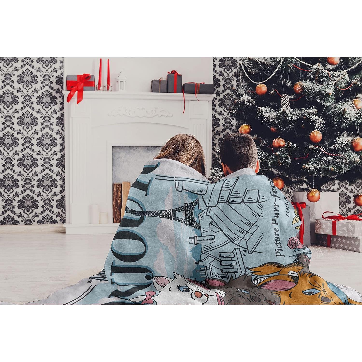 Manta Micro Raschel Disney Aristogatos Bonjour 116.8x152.4cm