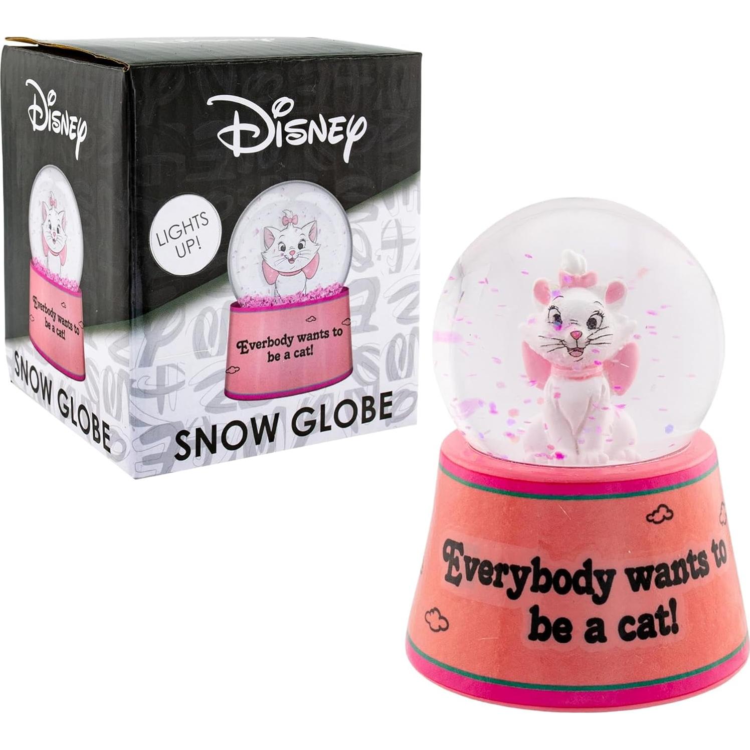 Mini Globo de Nieve Iluminado Disney Aristogatos Marie 7.62 cm