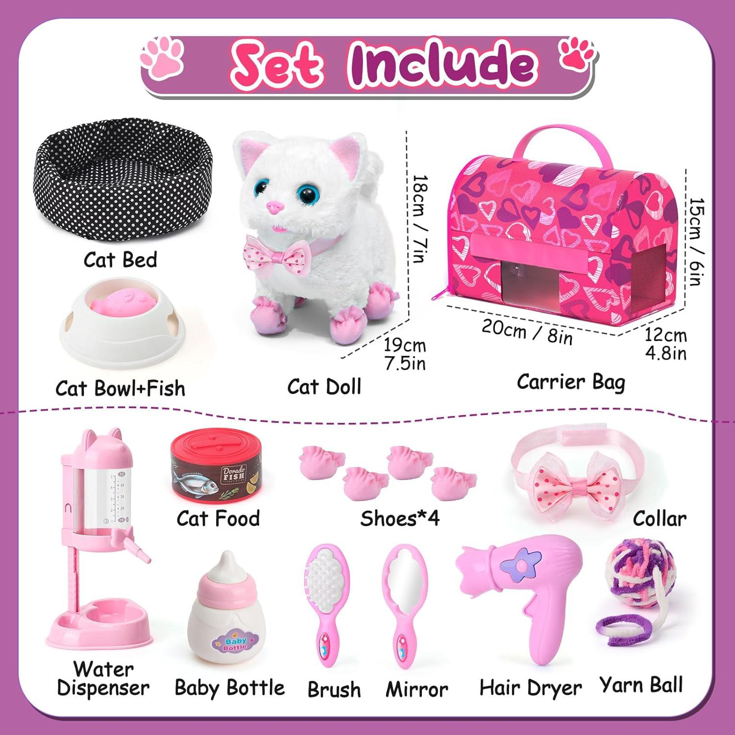 Juguete Interactivo para Gatos Golray - Gato Blanco 16 Piezas