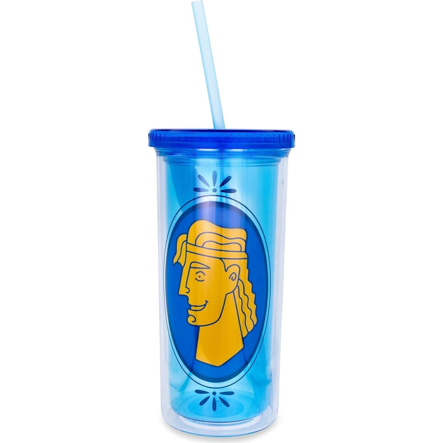Taza de Viaje Disney Hércules 591 ml Pared Doble Azul