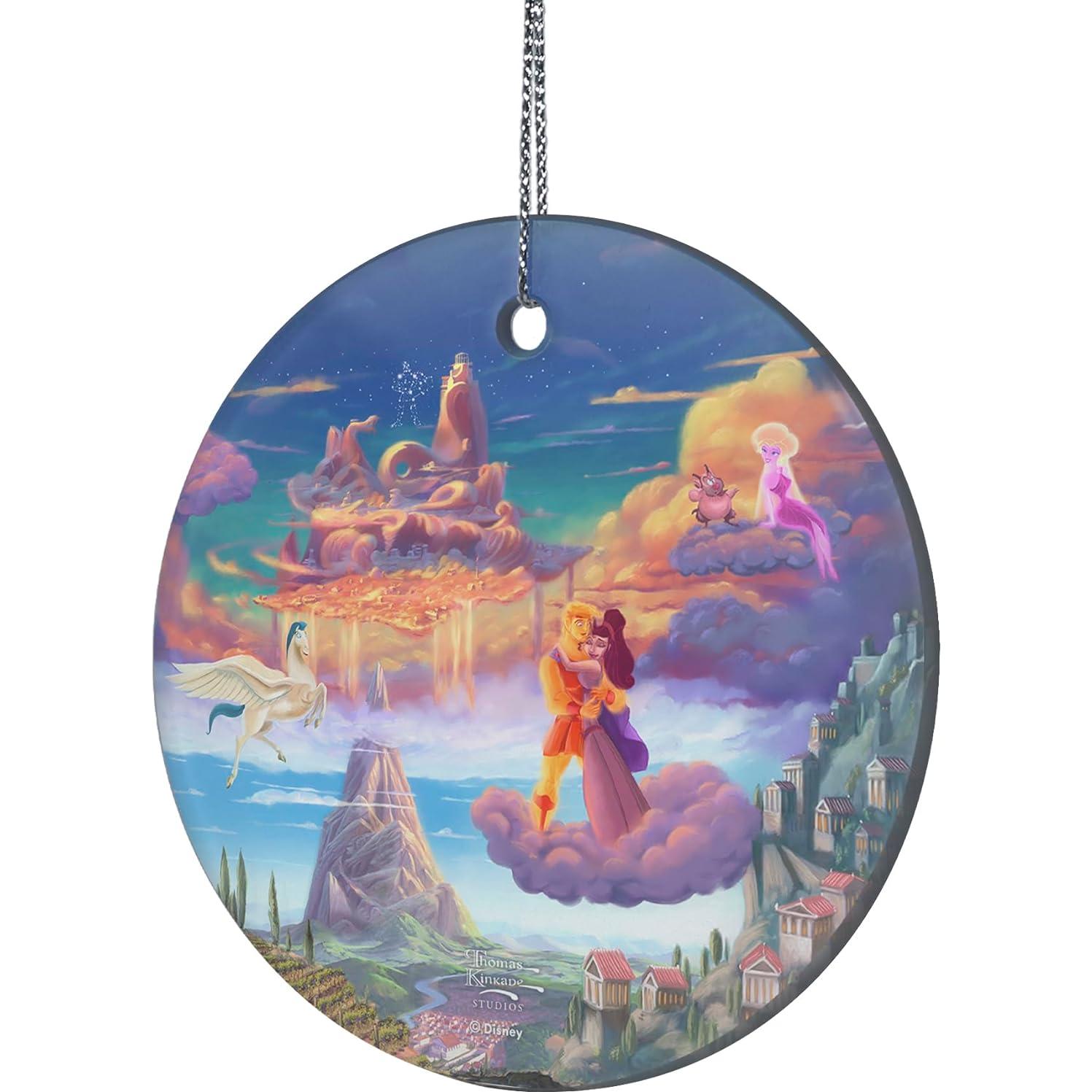 Vidrio Colgante Disney Hercules 8.89 cm Thomas Kinkade