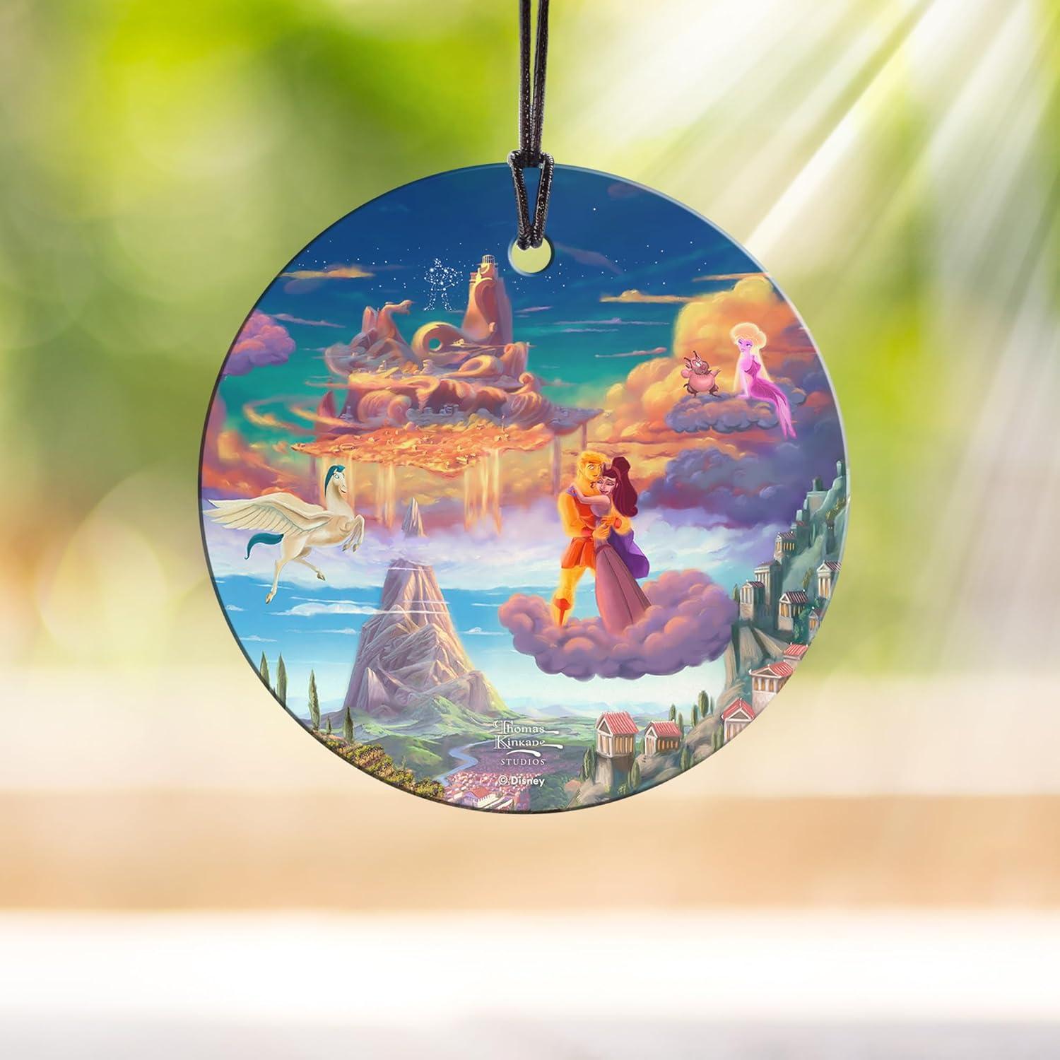 Vidrio Colgante Disney Hercules 8.89 cm Thomas Kinkade