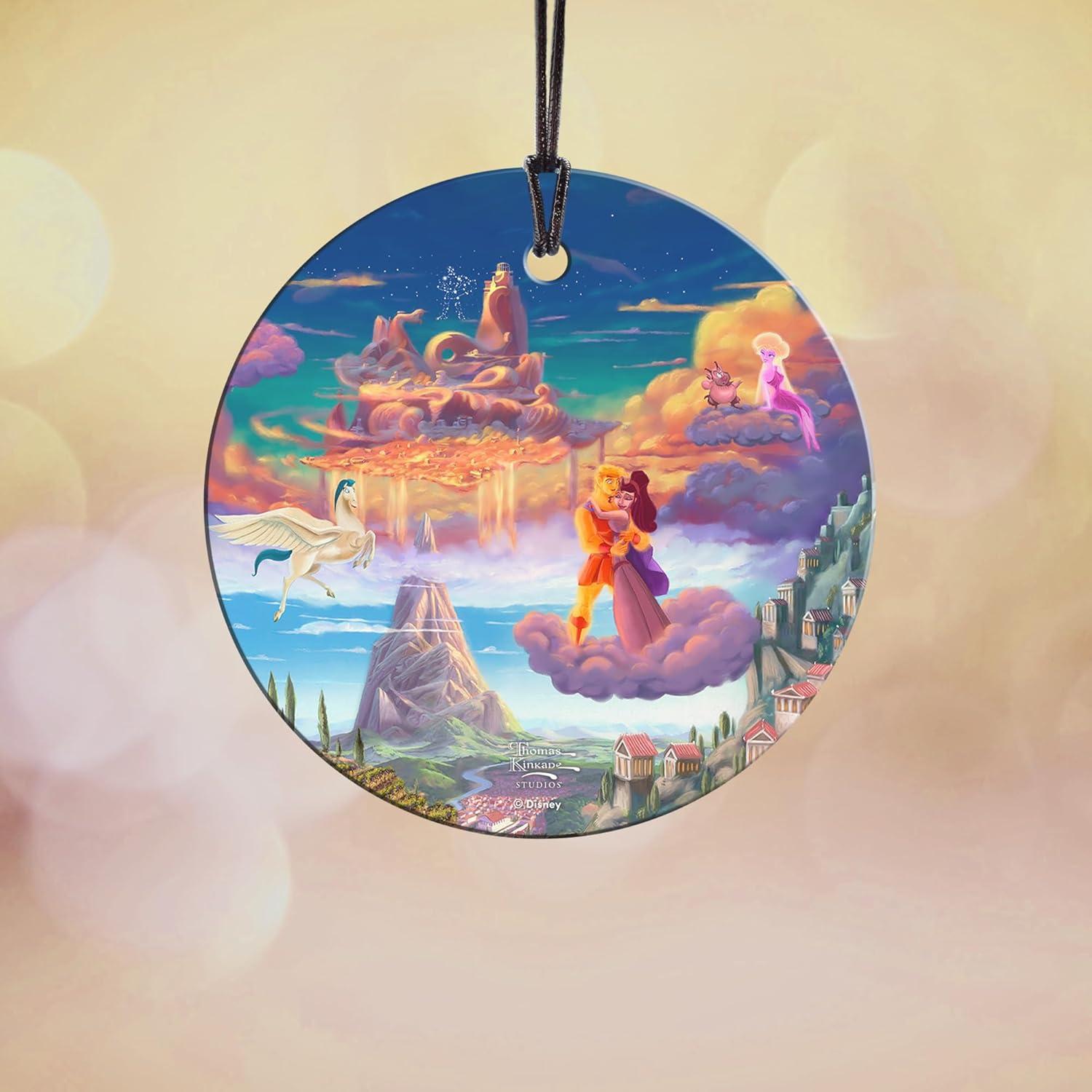 Vidrio Colgante Disney Hercules 8.89 cm Thomas Kinkade