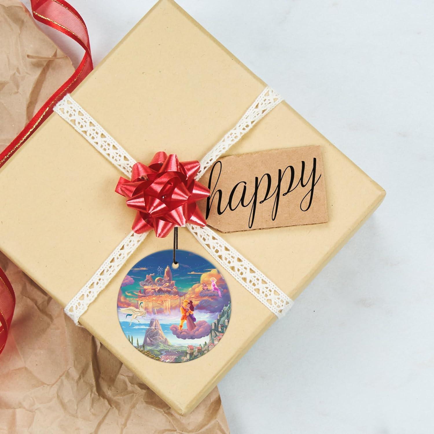 Vidrio Colgante Disney Hercules 8.89 cm Thomas Kinkade