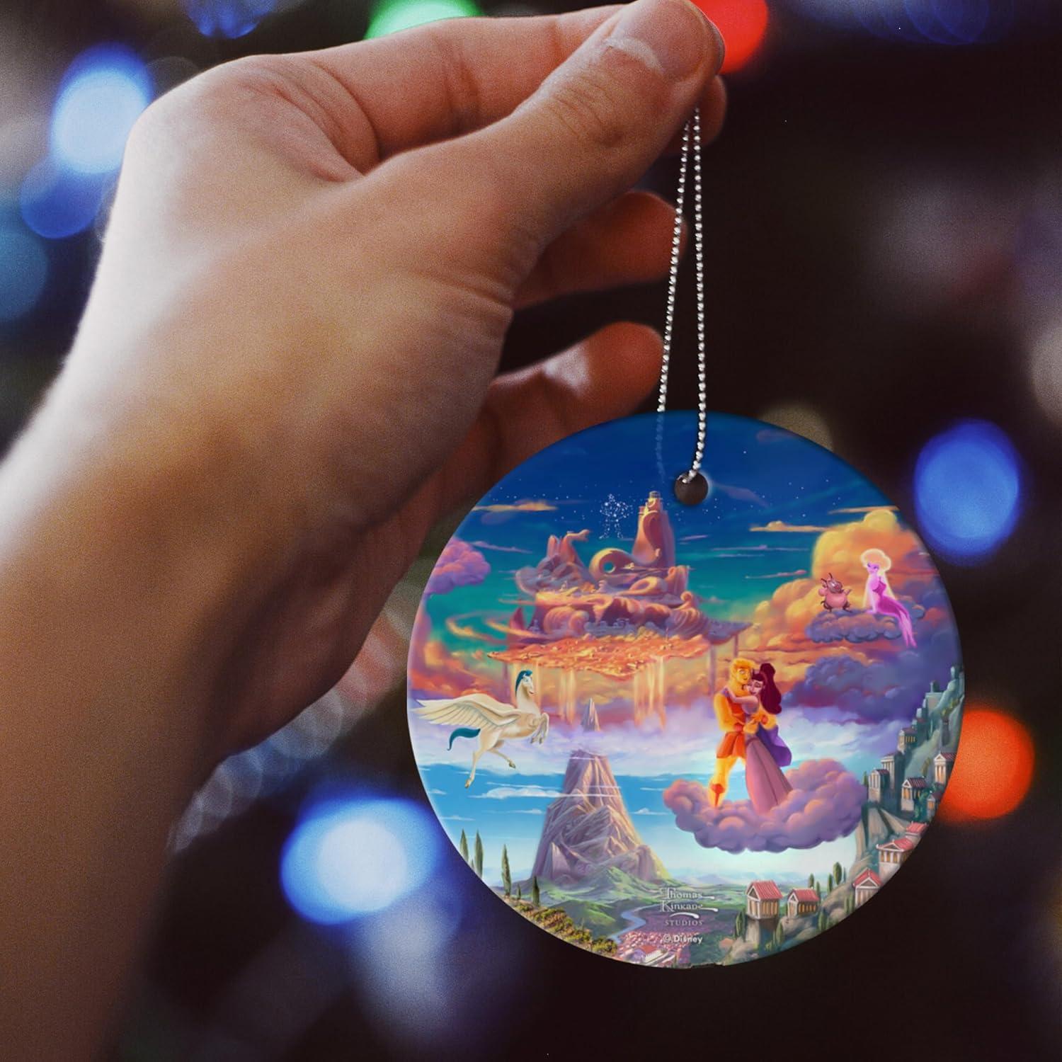 Vidrio Colgante Disney Hercules 8.89 cm Thomas Kinkade